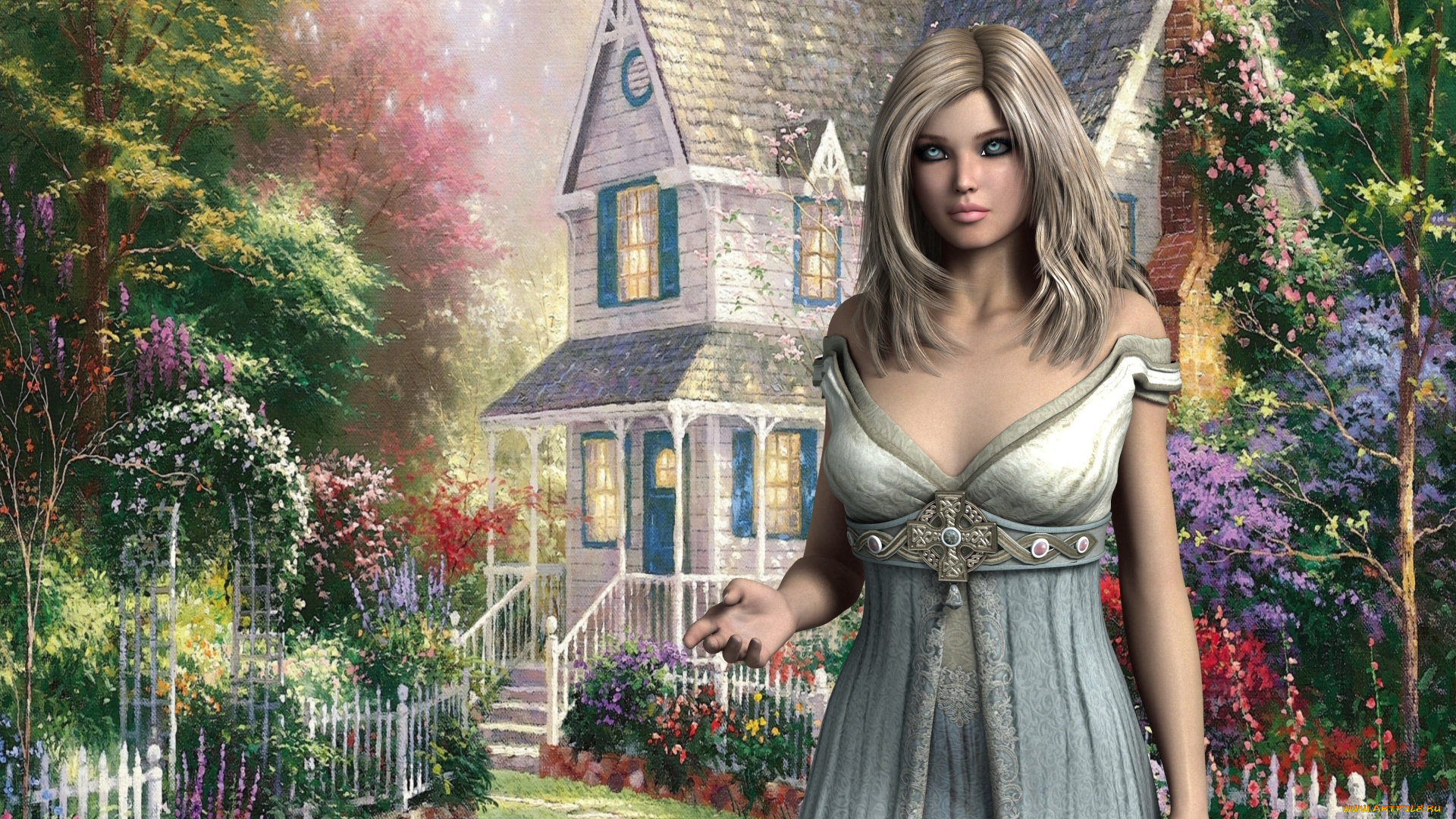 3д, графика, люди, , people, фон, взгляд, девушка