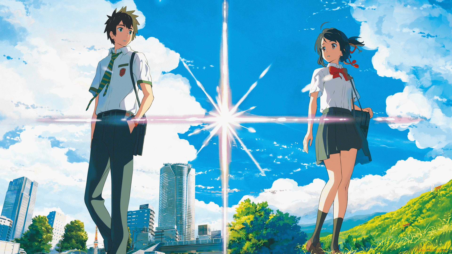 аниме, kimi, no, na, wa, персонаж