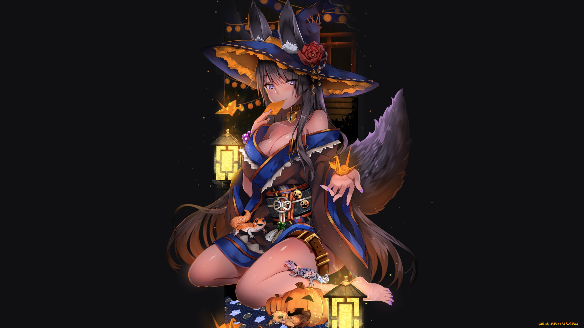 аниме, магия, , колдовство, , halloween, halloween, duji, amo