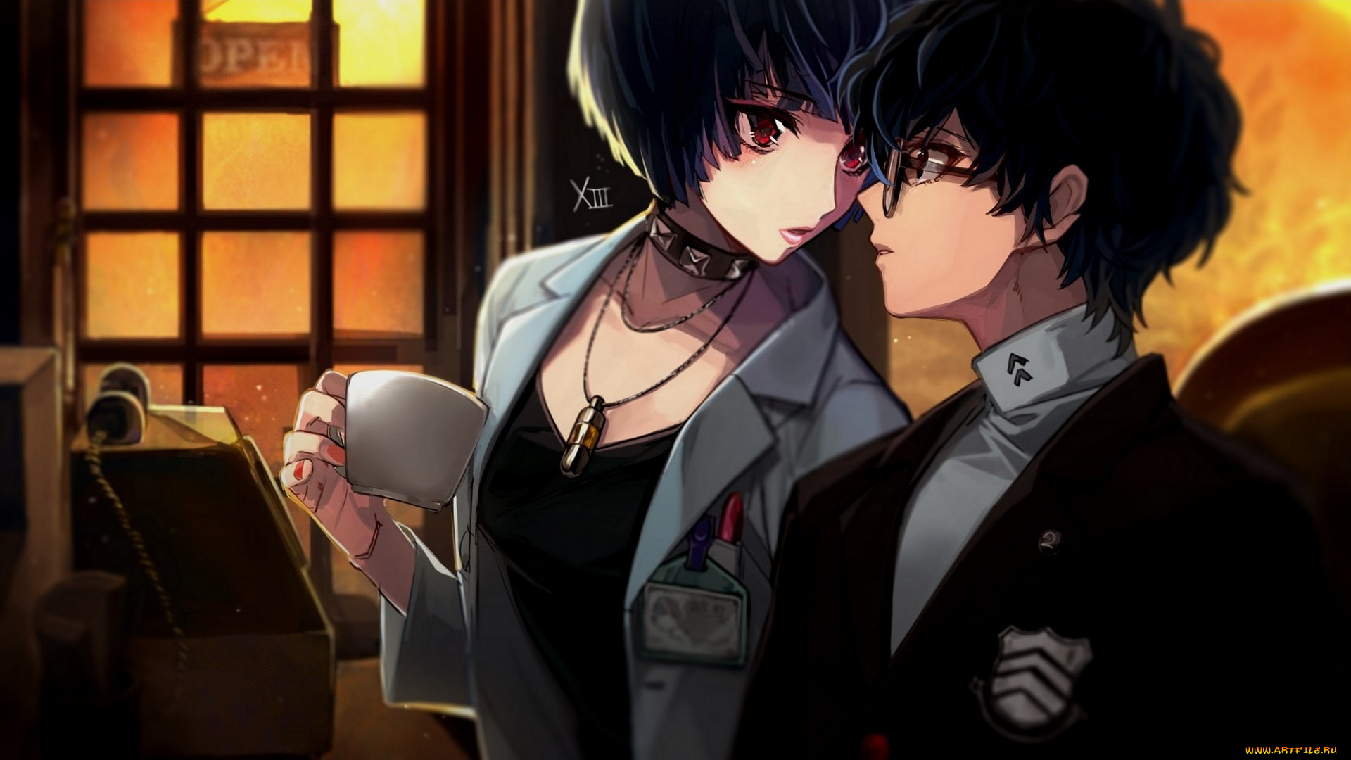 аниме, persona, двое