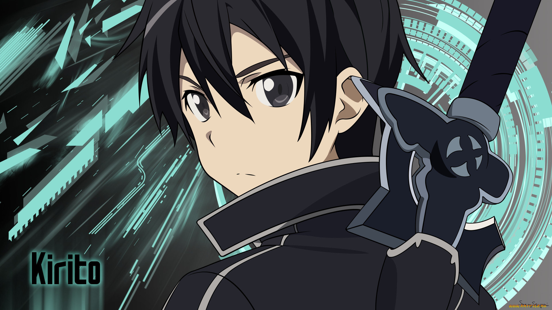 аниме, sword, art, online, kirigaya, kazuto