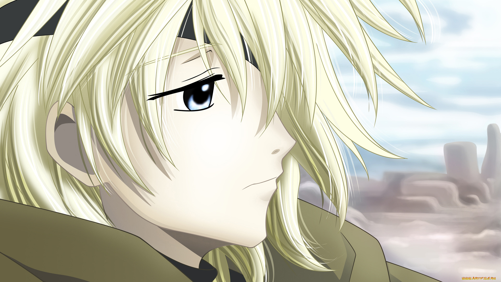 аниме, tsubasa, reservoir, chronicles, фон, взгляд, девушка