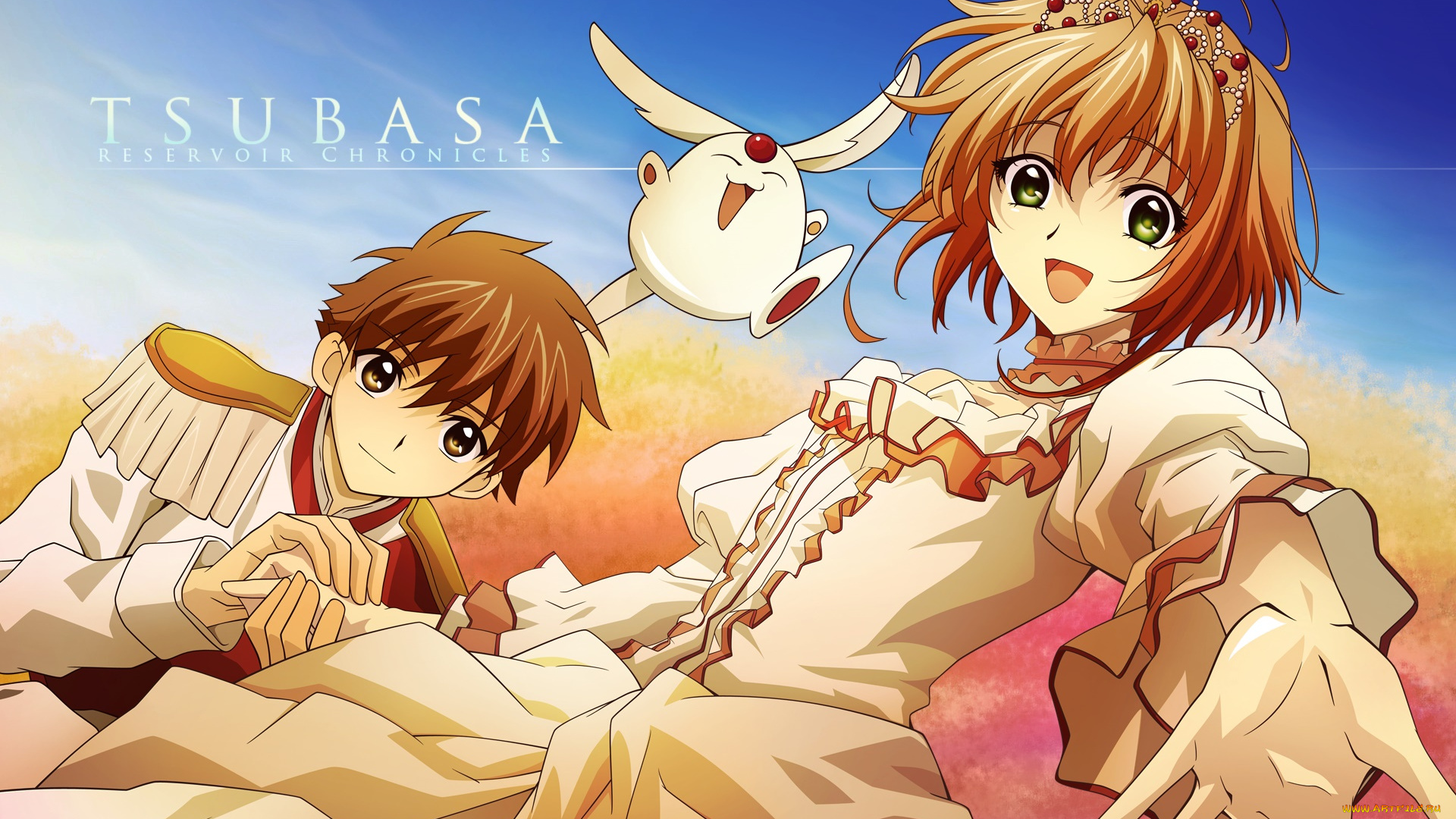 аниме, tsubasa, reservoir, chronicles, фон, взгляд, девушки