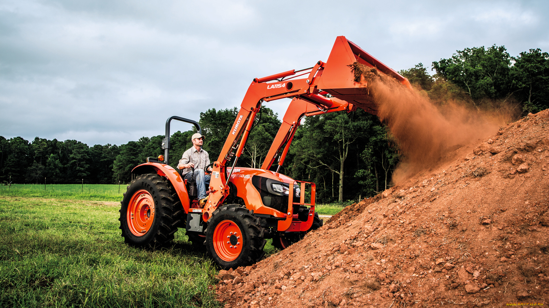 техника, фронтальные, погрузчики, kubota