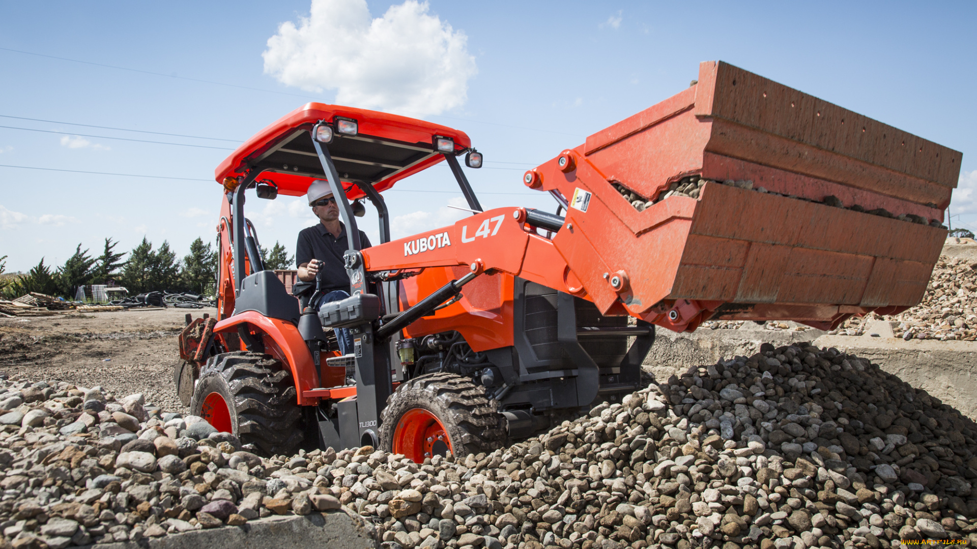 техника, фронтальные, погрузчики, kubota