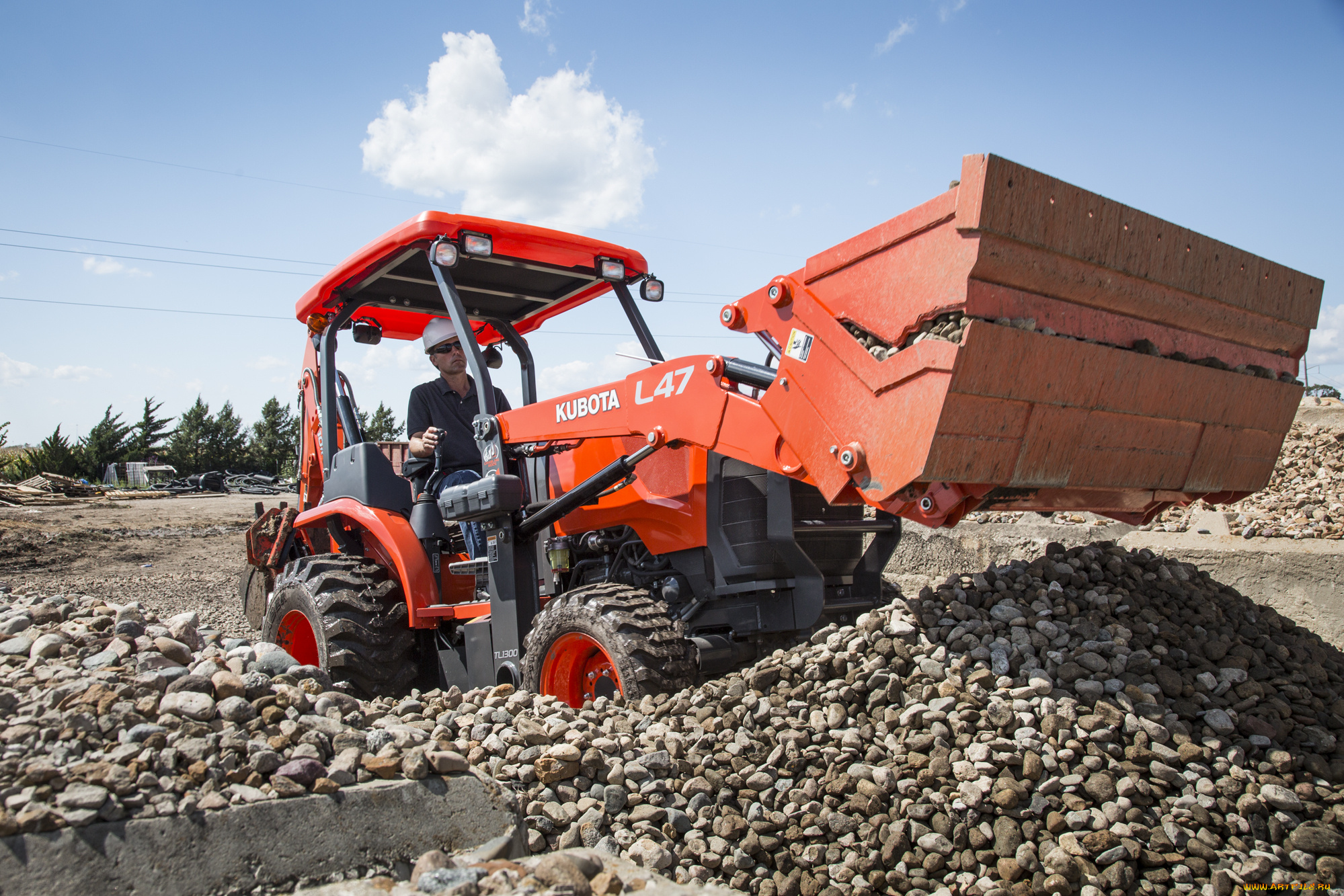 техника, фронтальные, погрузчики, kubota
