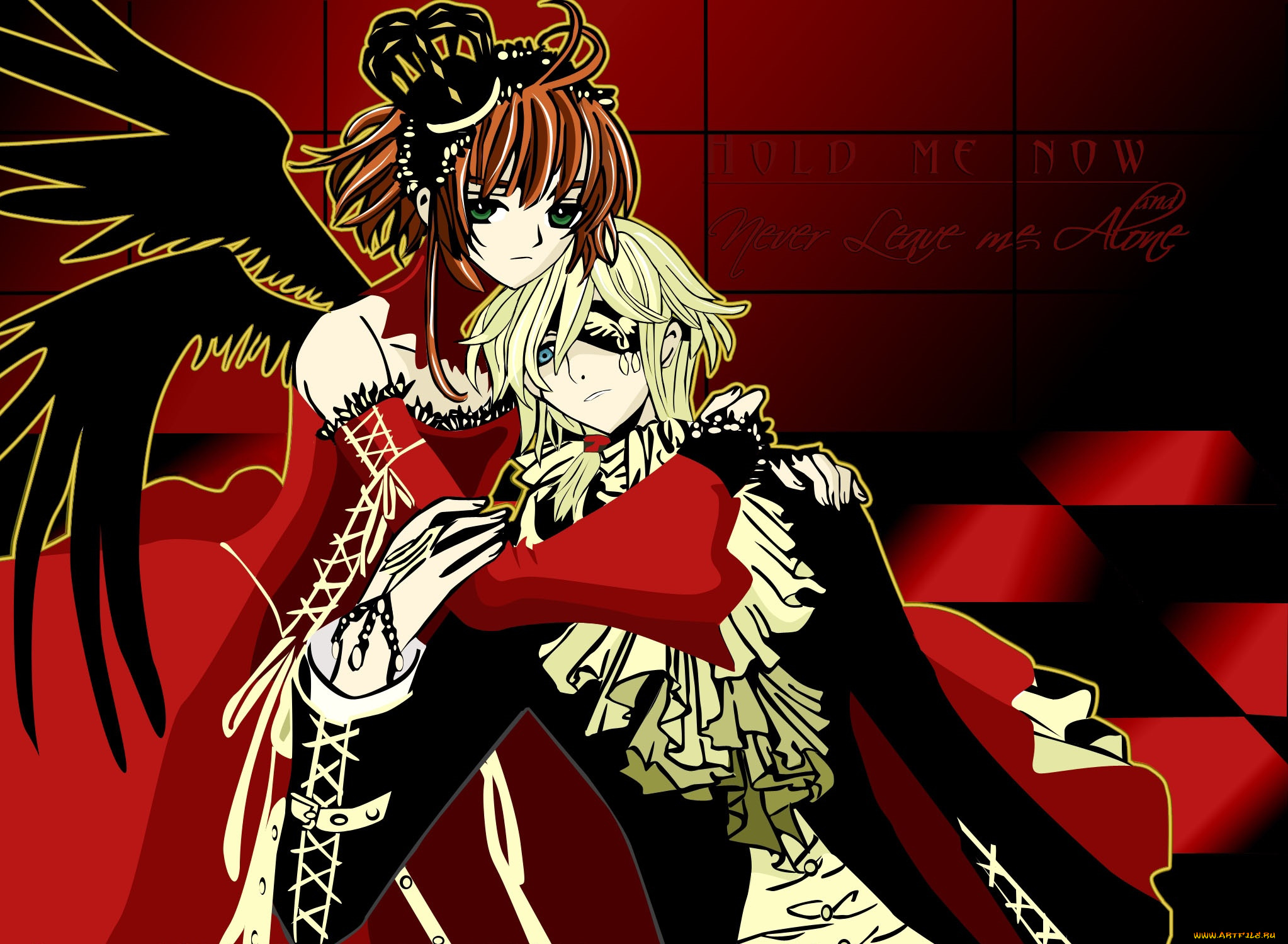 аниме, tsubasa, reservoir, chronicles, фон, взгляд, девушка