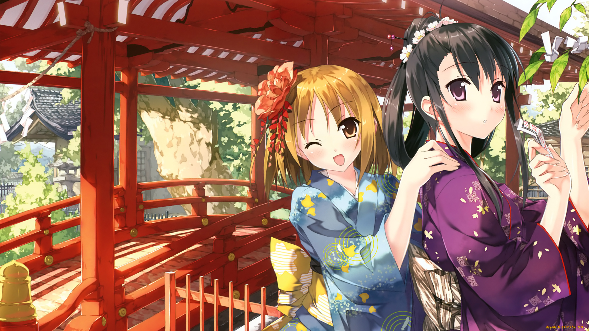 аниме, unknown, , другое, фон, взгляд, девушки