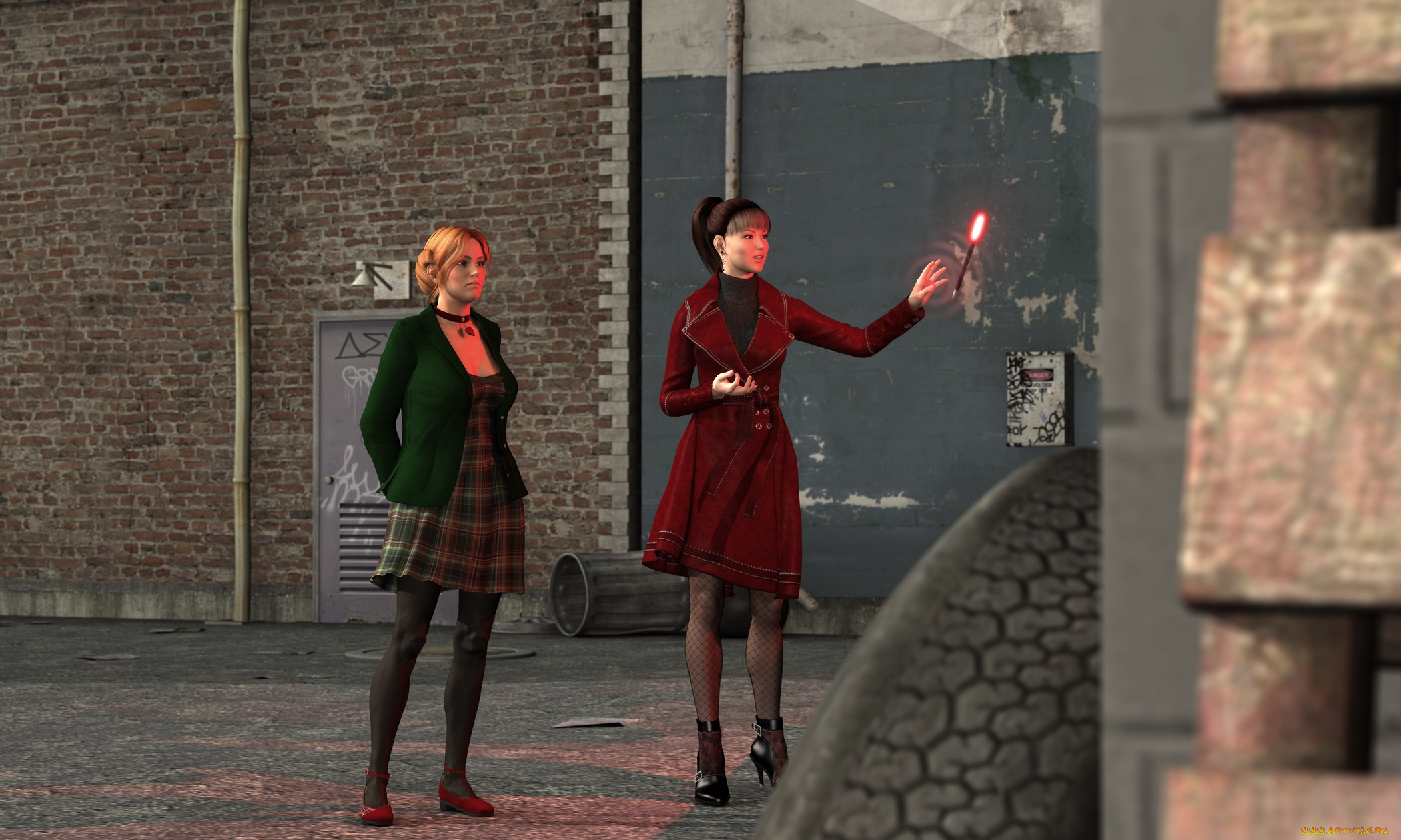 3д, графика, люди, , people, фон, взгляд, девушки