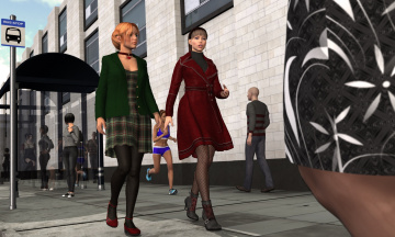 обоя 3д графика, люди , people, фон, взгляд, девушки