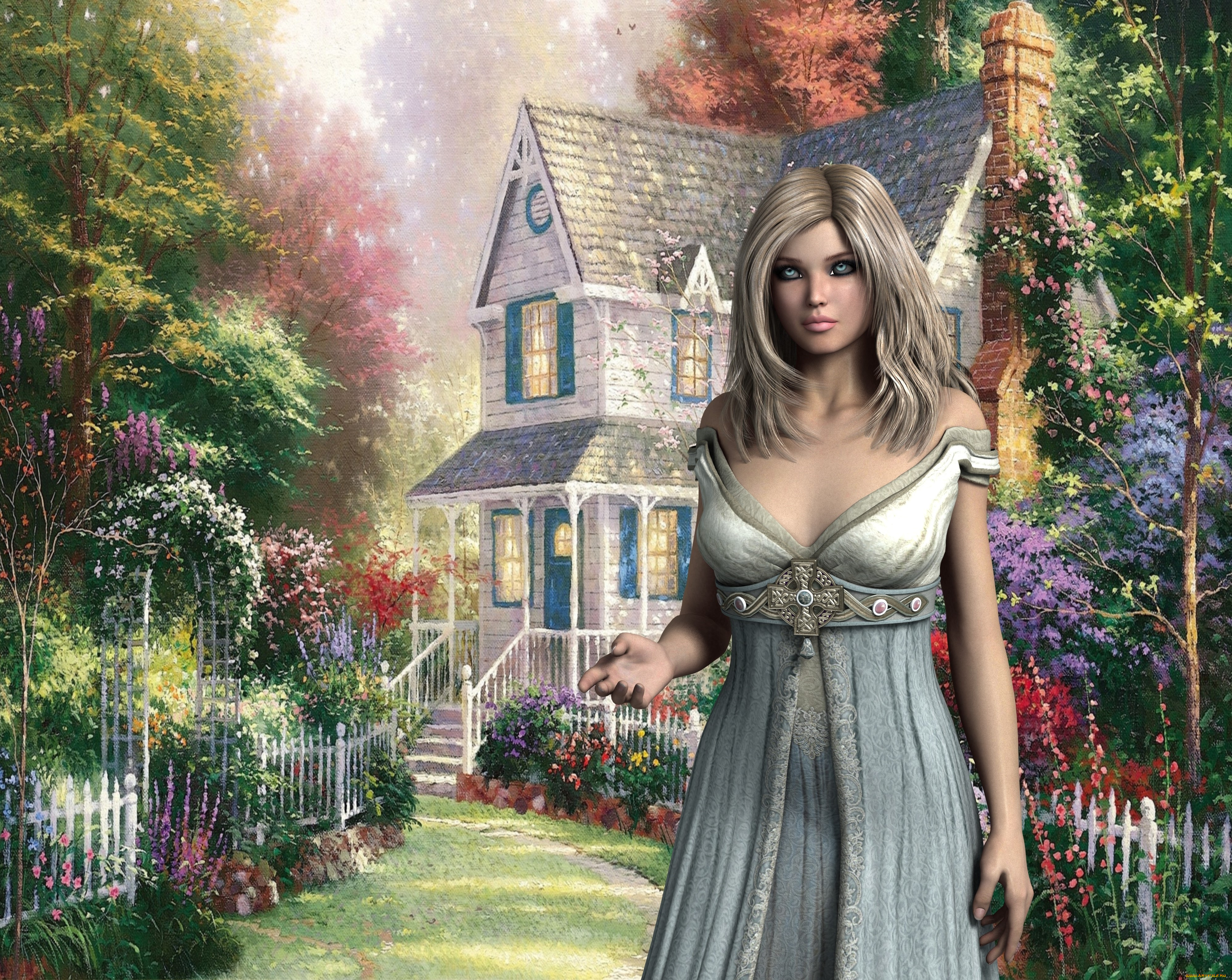 3д, графика, люди, , people, фон, взгляд, девушка