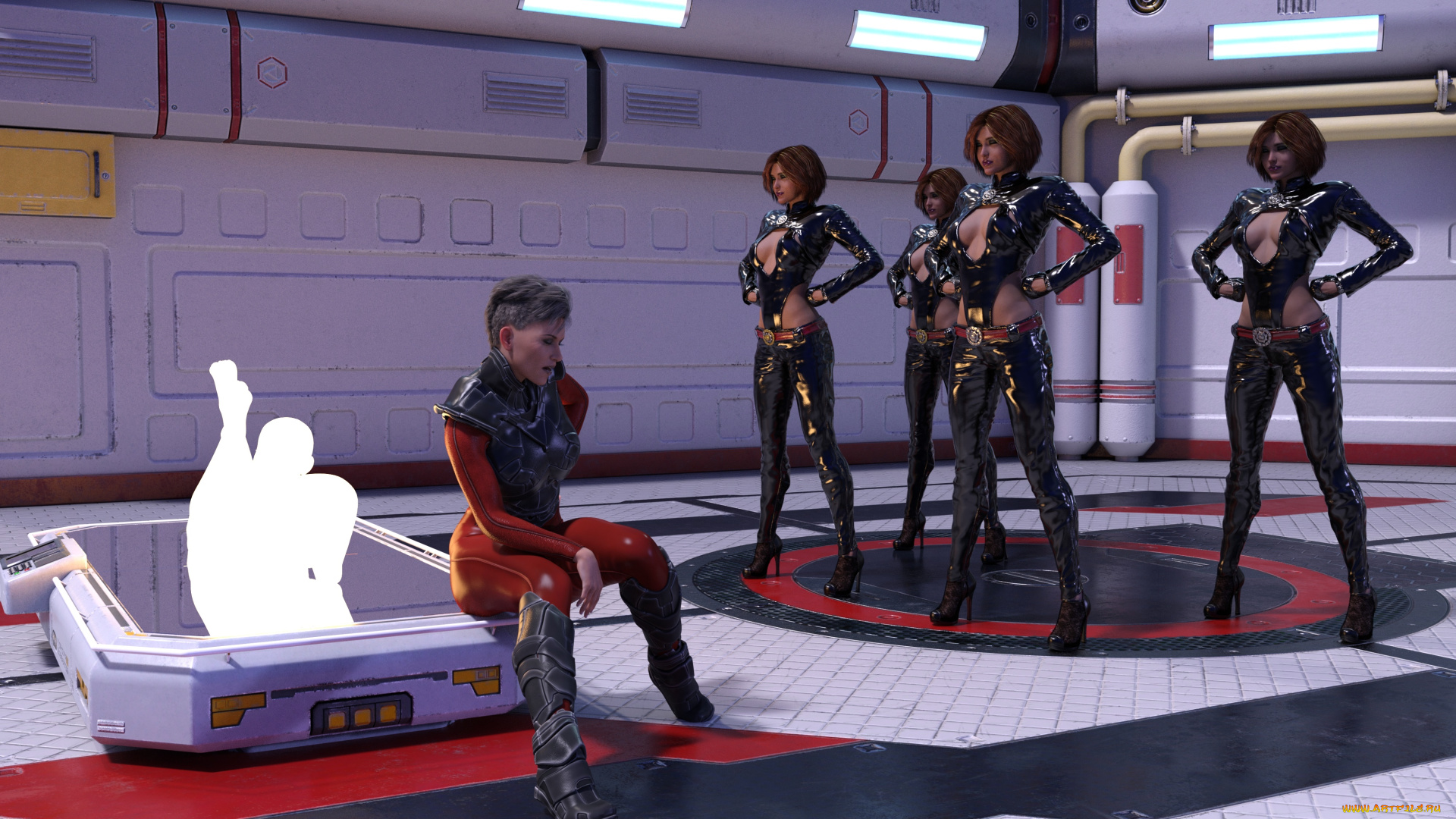 3д, графика, фантазия, , fantasy, фон, взгляд, девушки