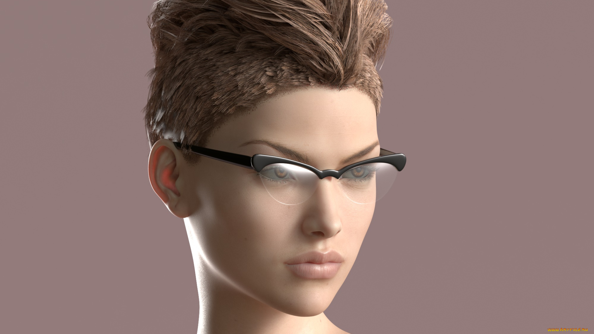 3д, графика, портрет, , portraits, фон, взгляд, девушка