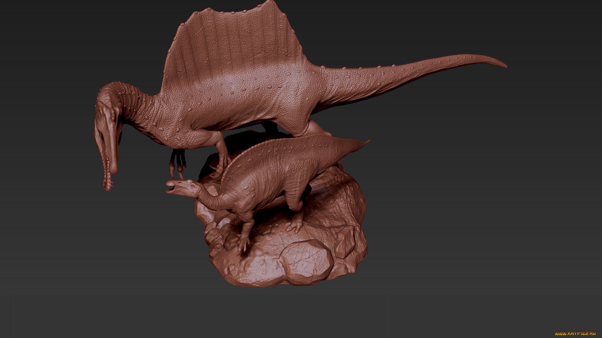 3д, графика, _science, fiction, фон, динозавр