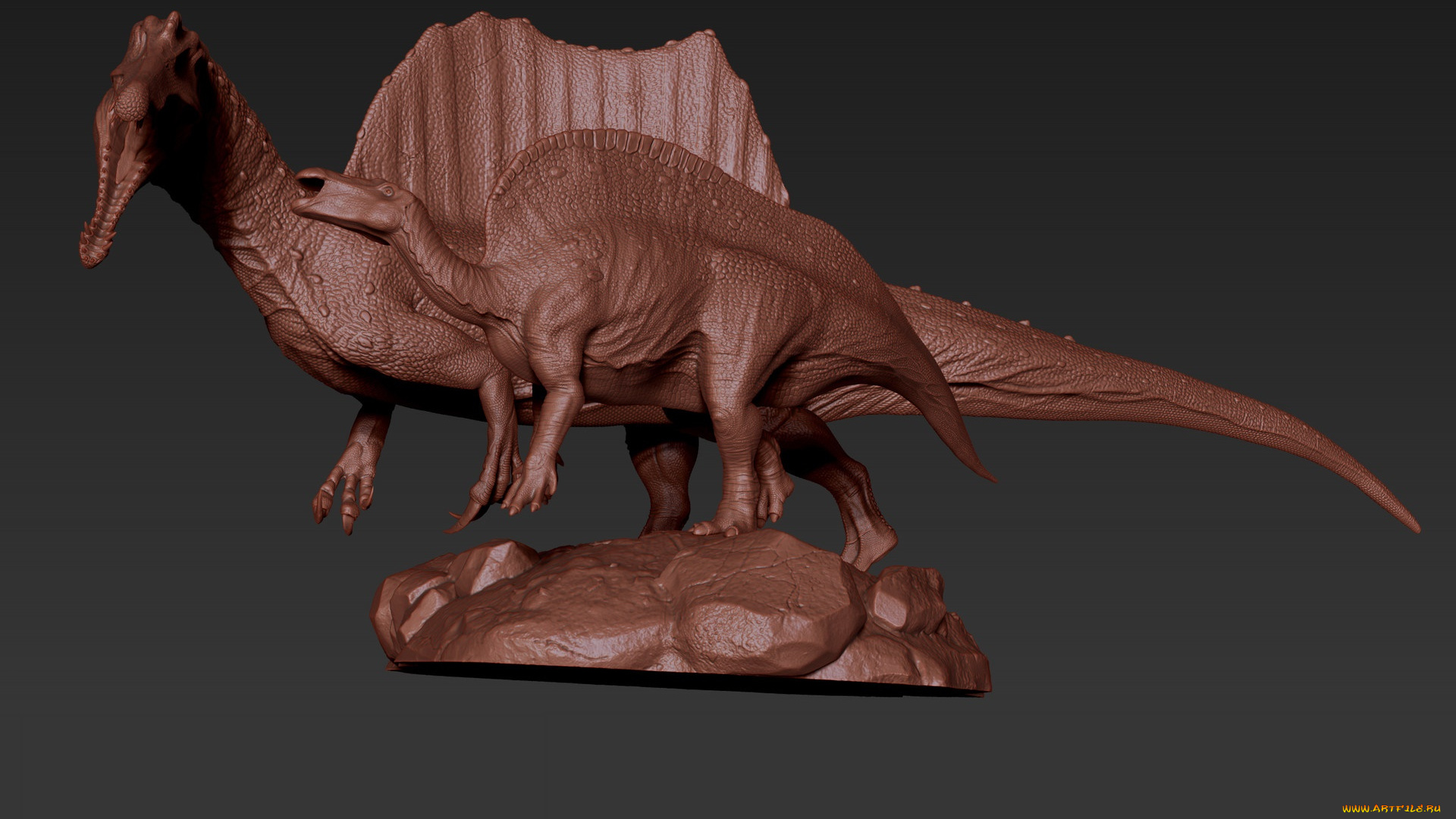 3д, графика, _science, fiction, фон, динозавр