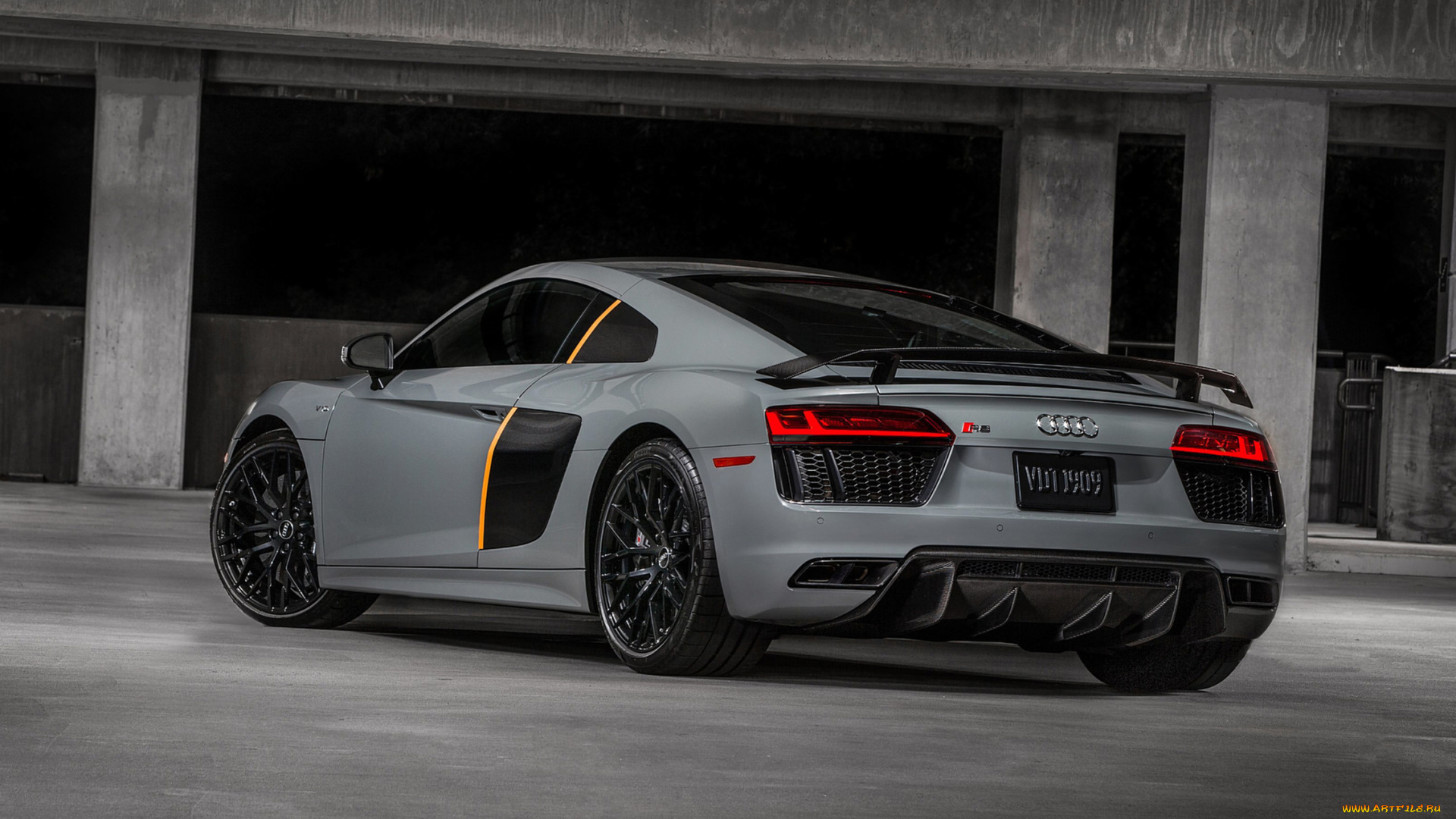 audi, r8, v10, plus, exclusive, edition, 2017, автомобили, audi, v10, r8, edition, серый, exclusive, plus, 2017