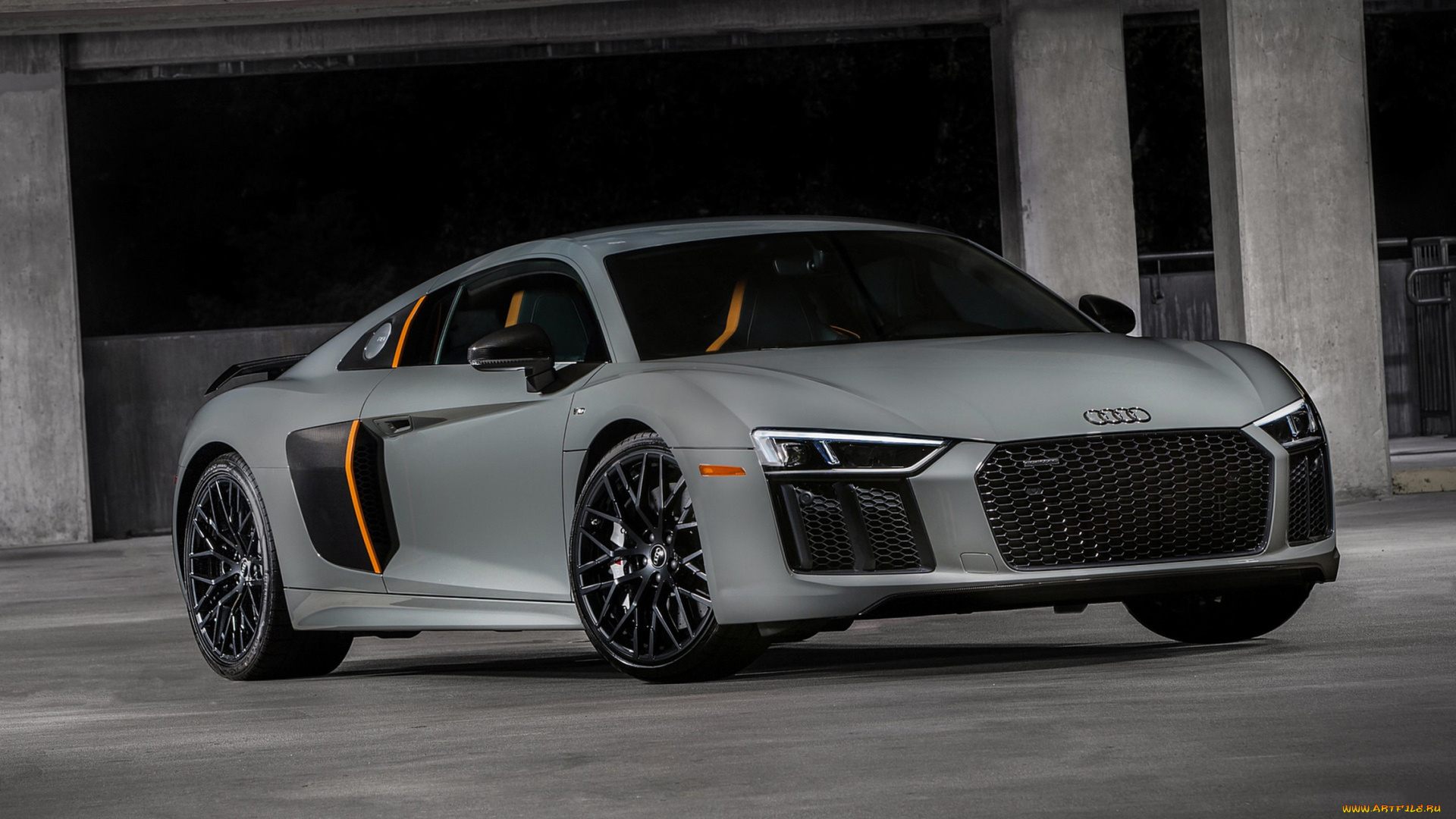 audi, r8, v10, plus, exclusive, edition, 2017, автомобили, audi, серый, edition, 2017, exclusive, plus, r8, v10