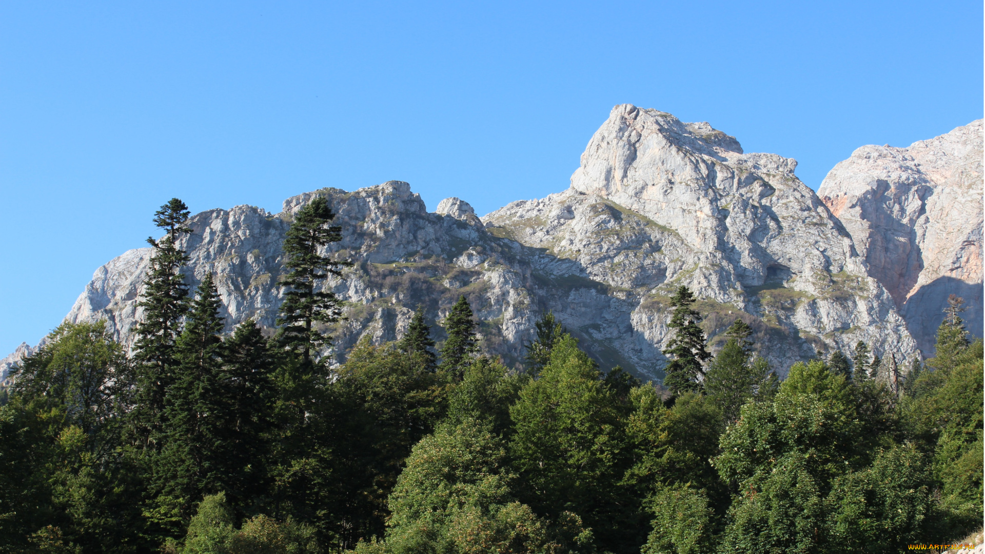 фишт, природа, горы, россия, кавказ, гора, скалы