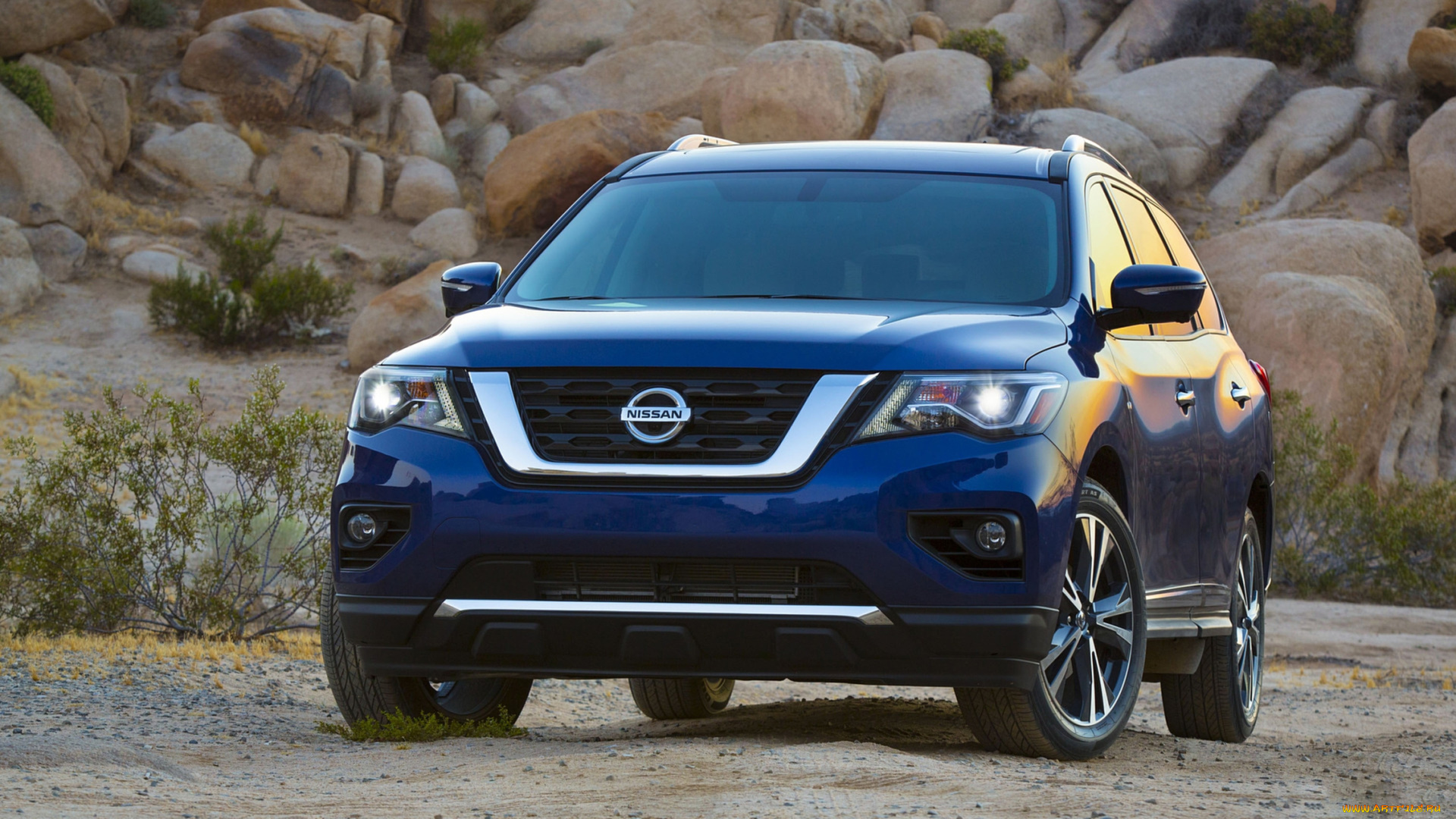 nissan, pathfinder, 2017, автомобили, nissan, datsun, синий, 2017, pathfinder