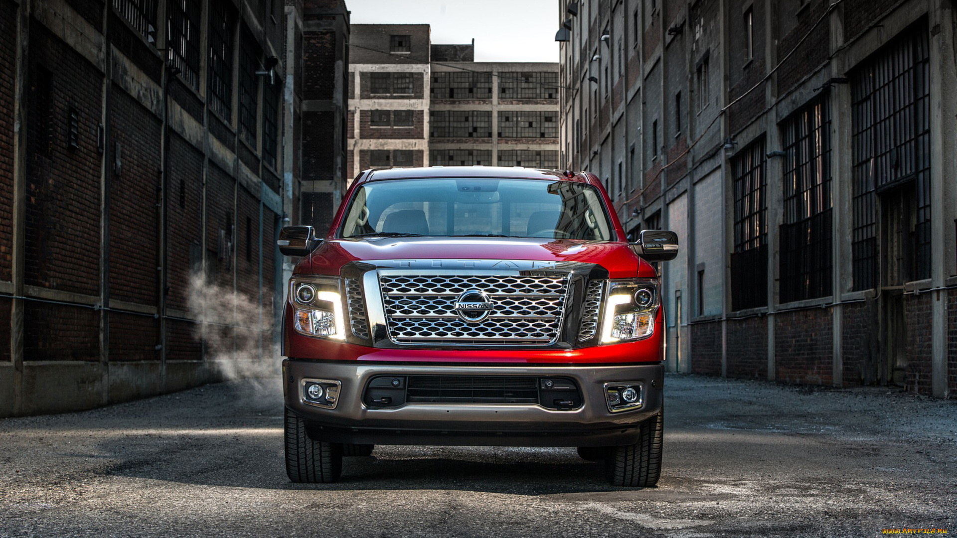 nissan, titan, 2017, автомобили, nissan, datsun, titan, 2017, красный
