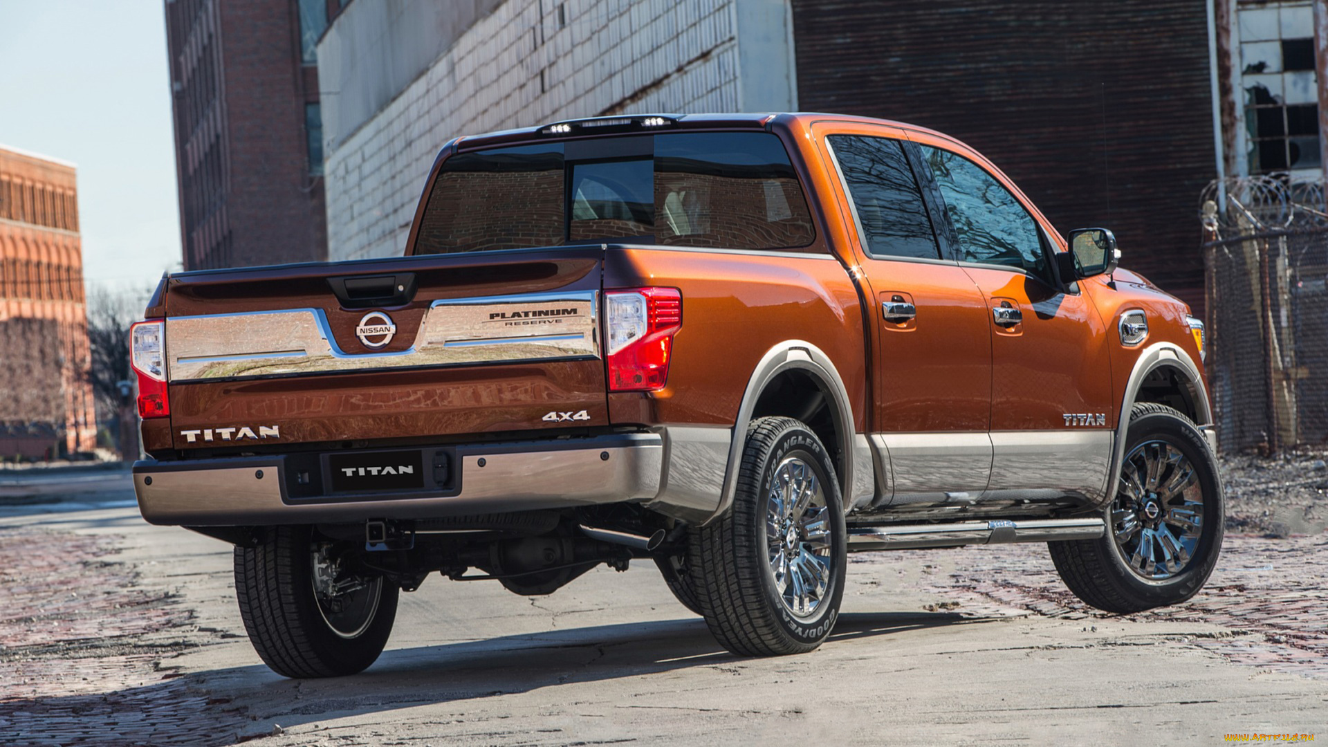 nissan, titan, crew, cab, 2017, автомобили, nissan, datsun, titan, crew, cab, 2017, оранжевый