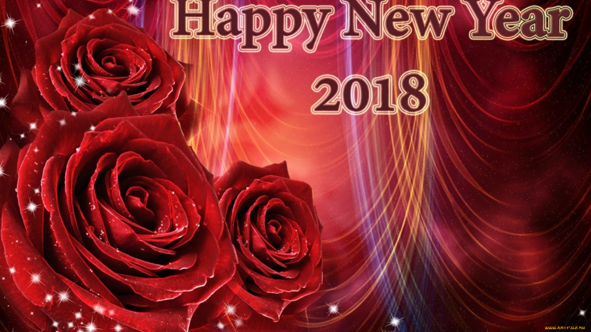 праздничные, -, разное, , новый, год, розы