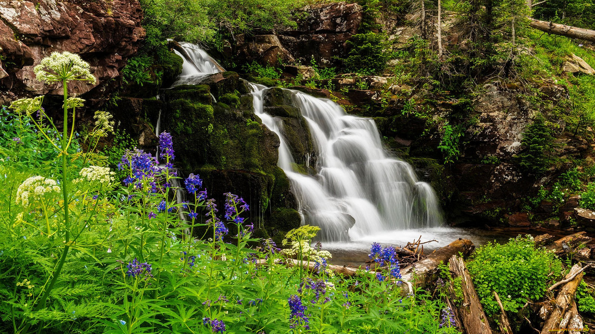 природа, водопады, простор