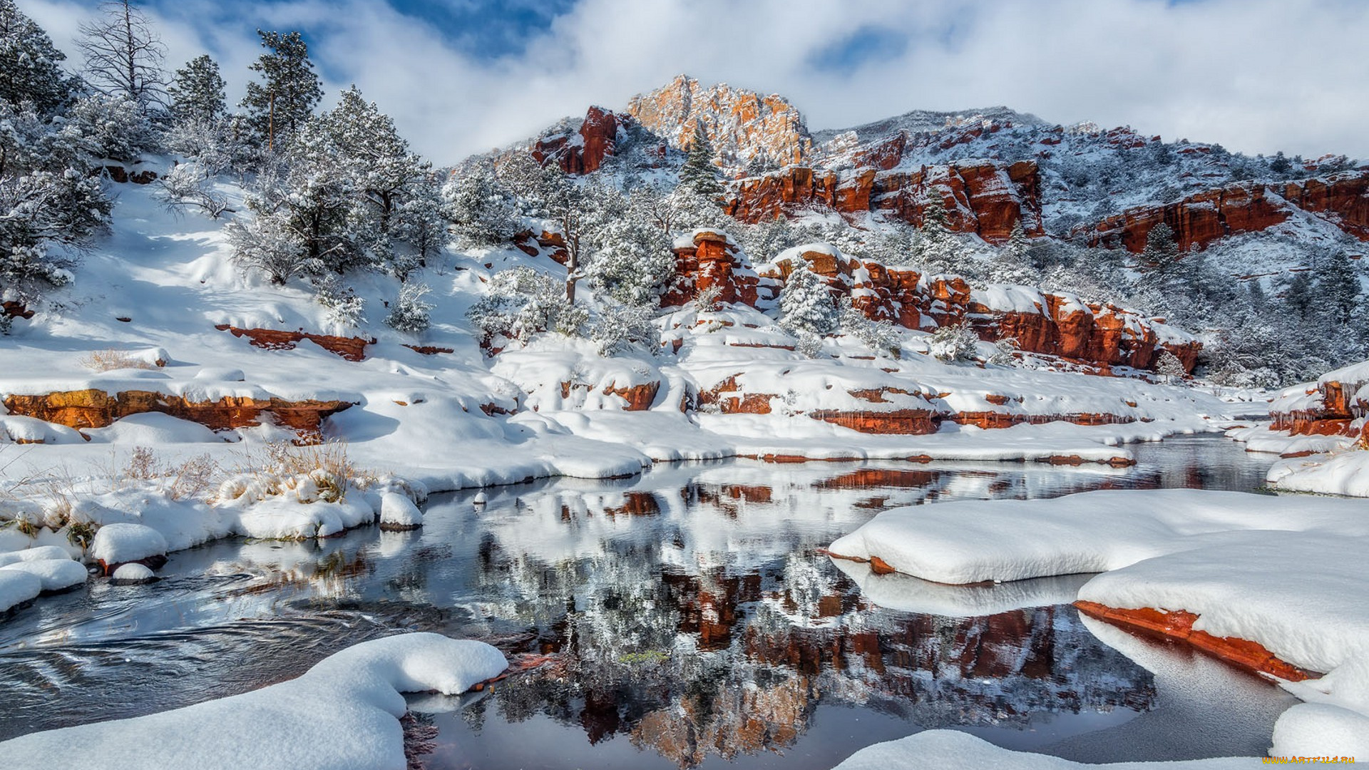 природа, зима, простор