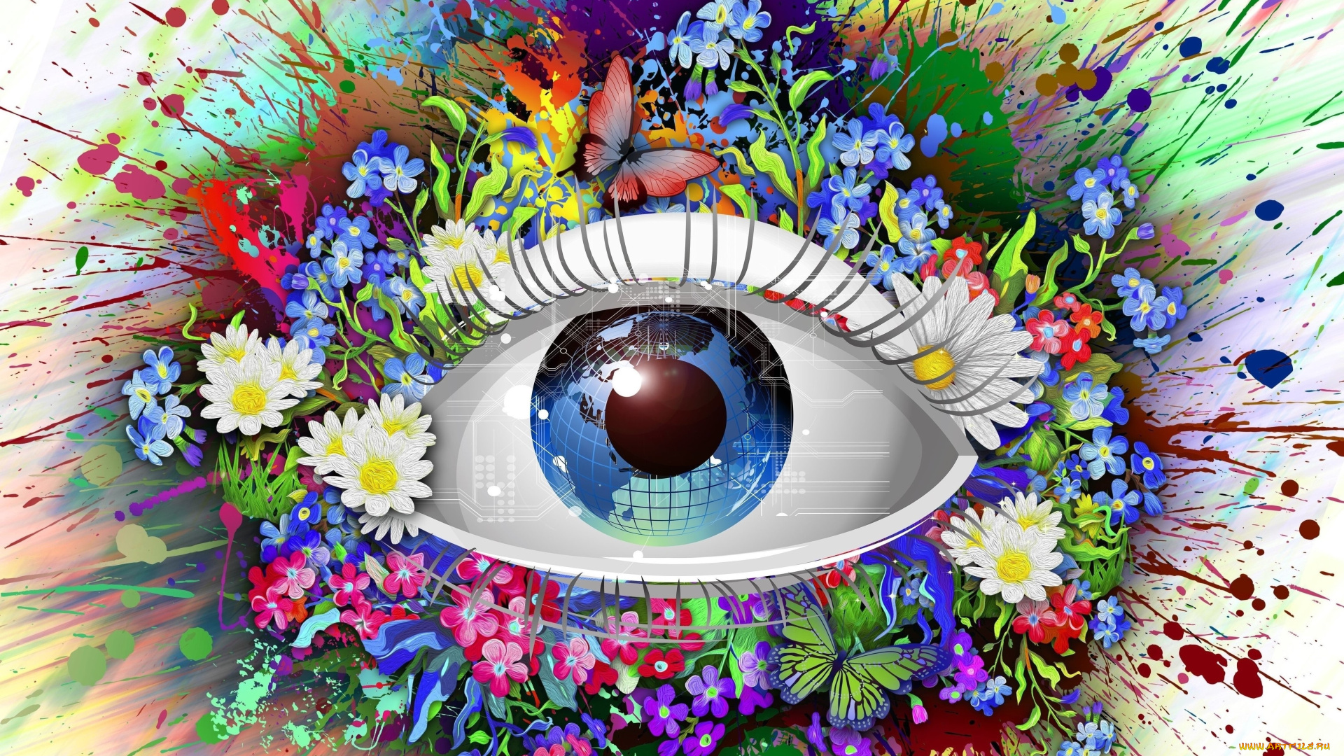 векторная, графика, другое, , other, eyes, colors, magic