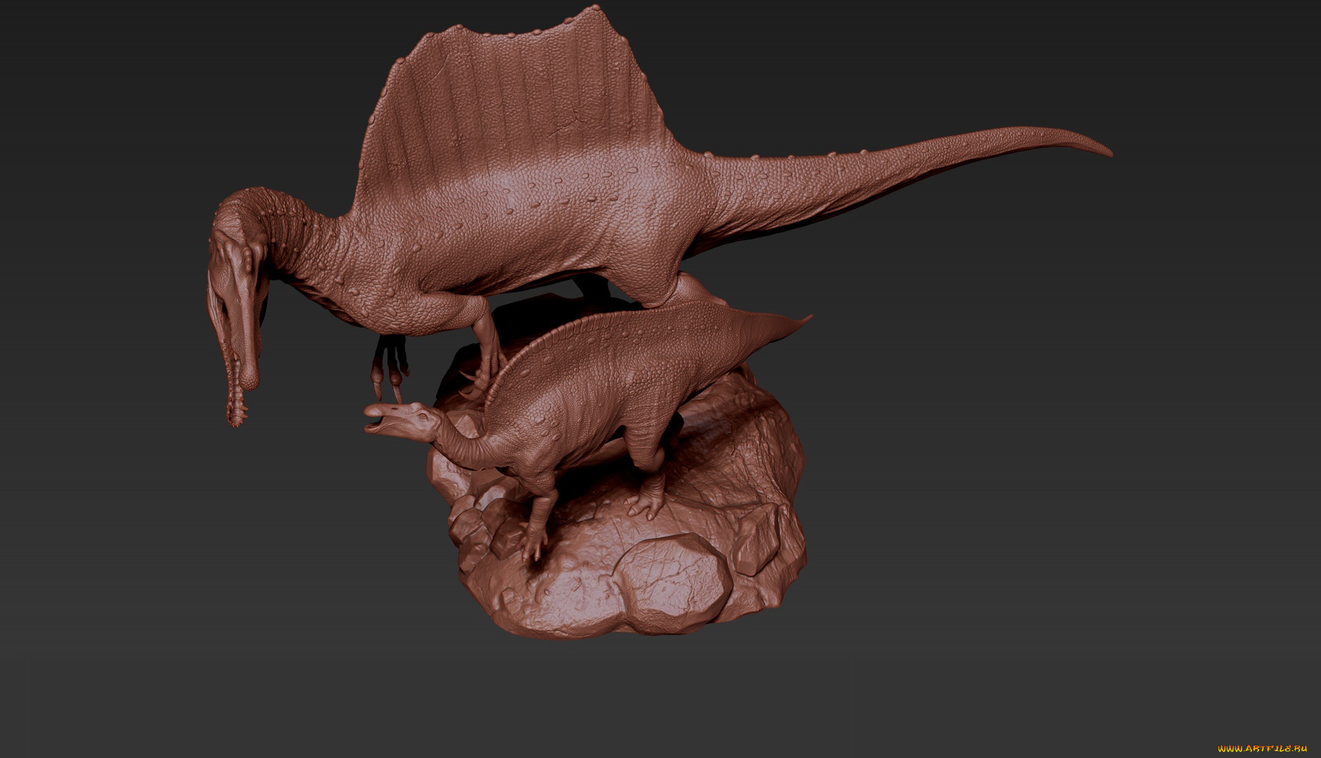 3д, графика, _science, fiction, фон, динозавр
