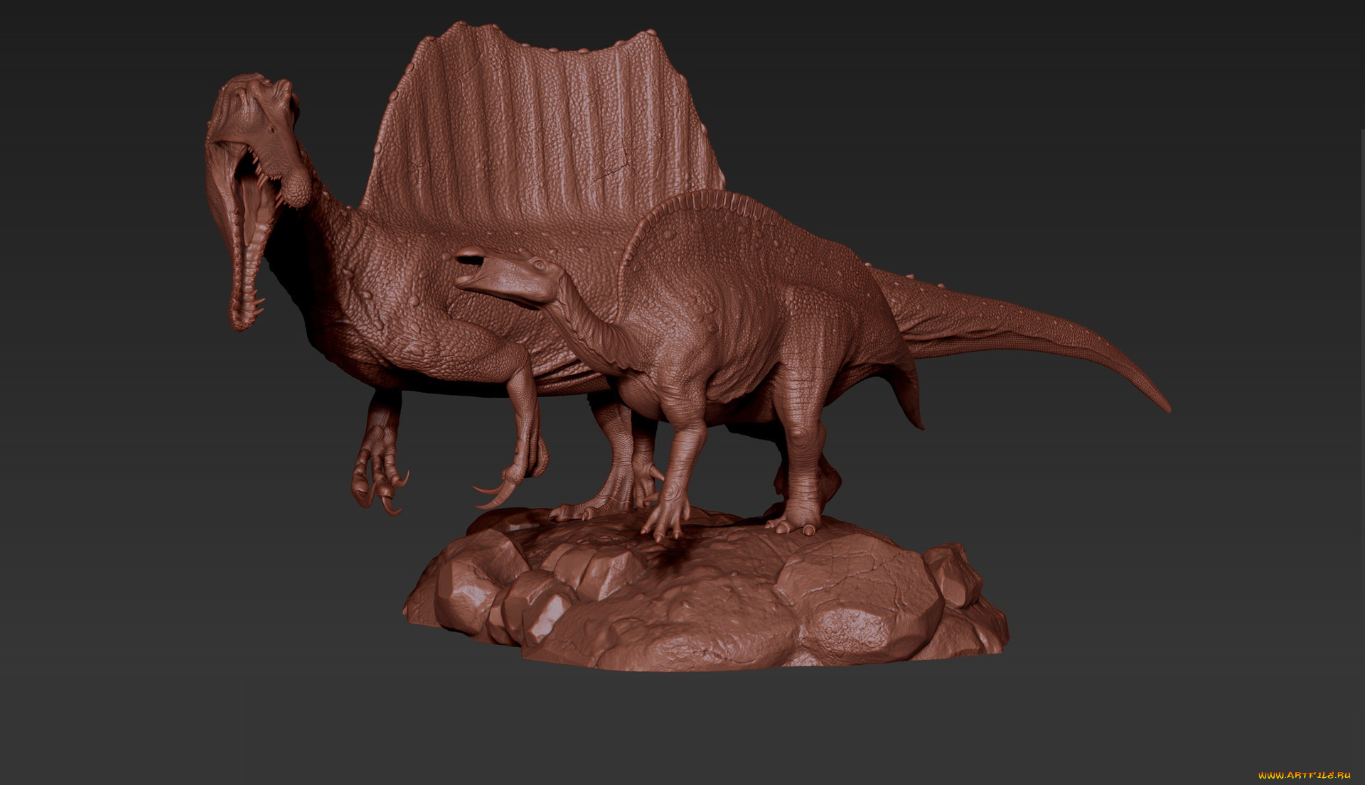 3д, графика, _science, fiction, динозавр, фон