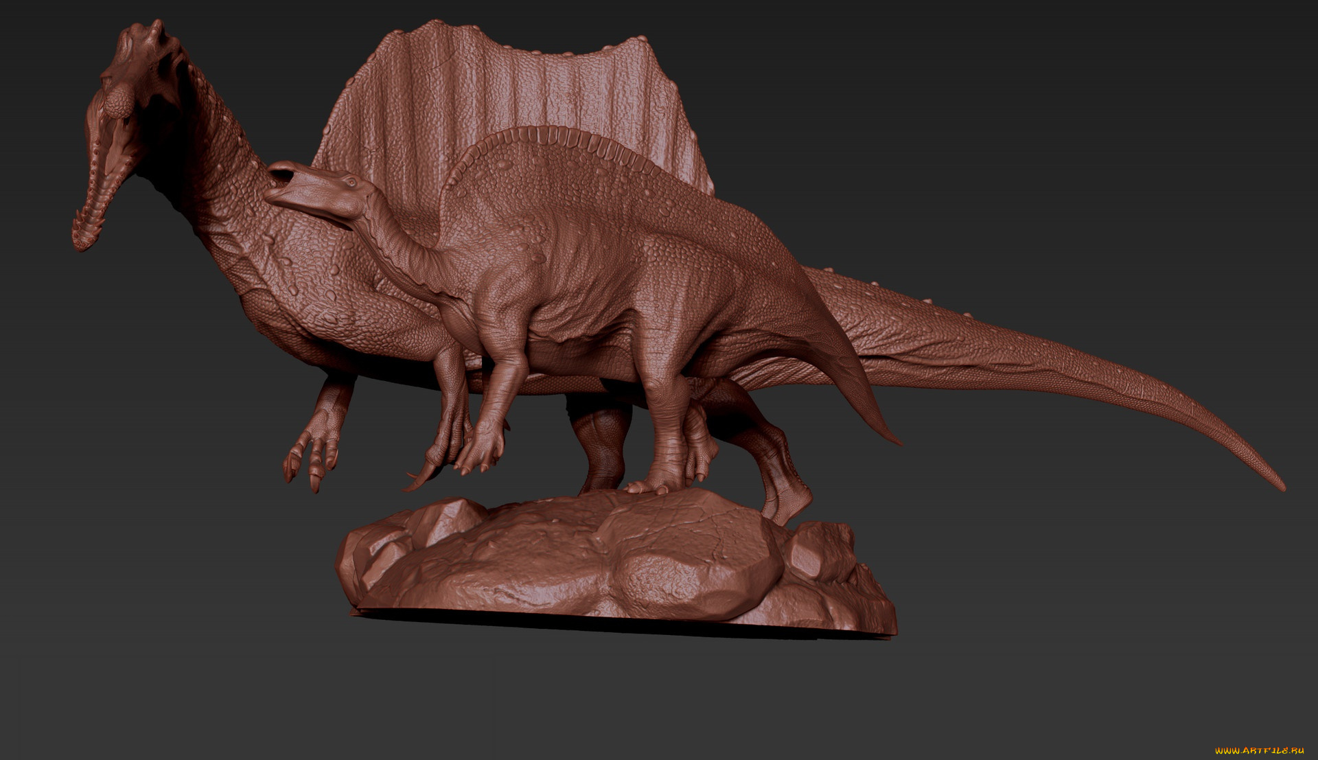 3д, графика, _science, fiction, фон, динозавр