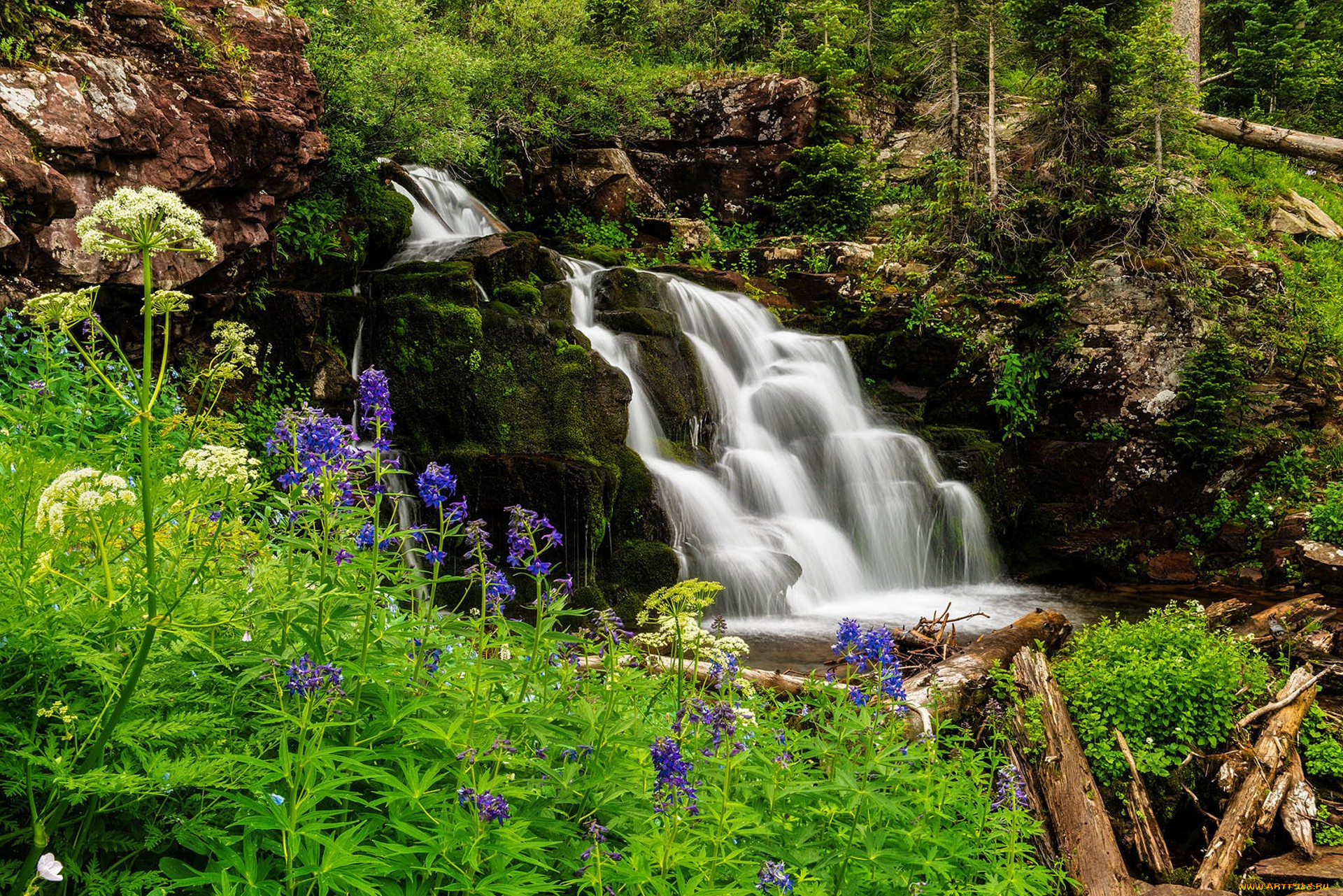 природа, водопады, простор