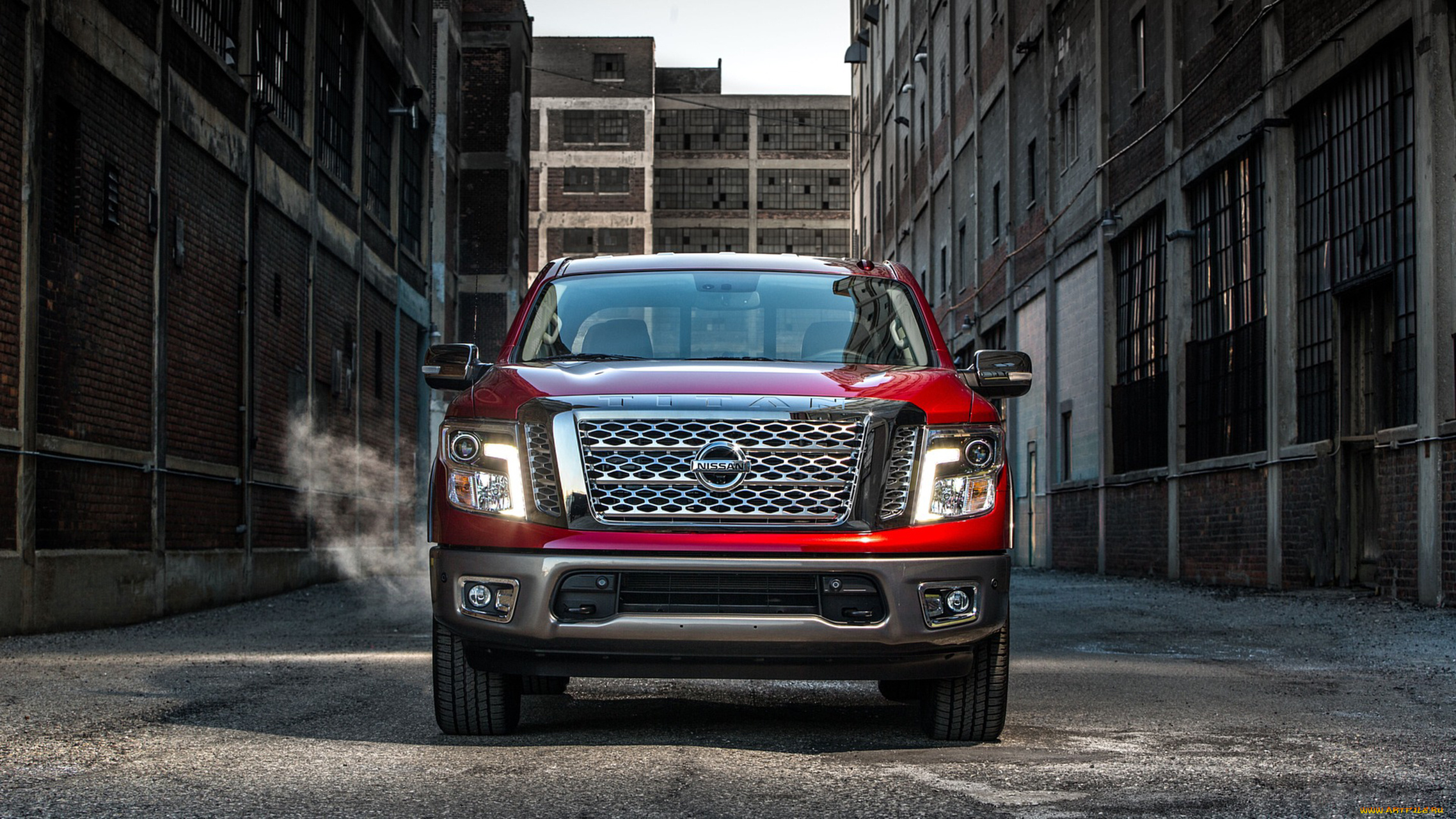 nissan, titan, 2017, автомобили, nissan, datsun, titan, 2017, красный