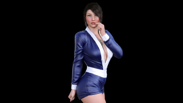 обоя 3д графика, люди , people, фон, взгляд, девушка