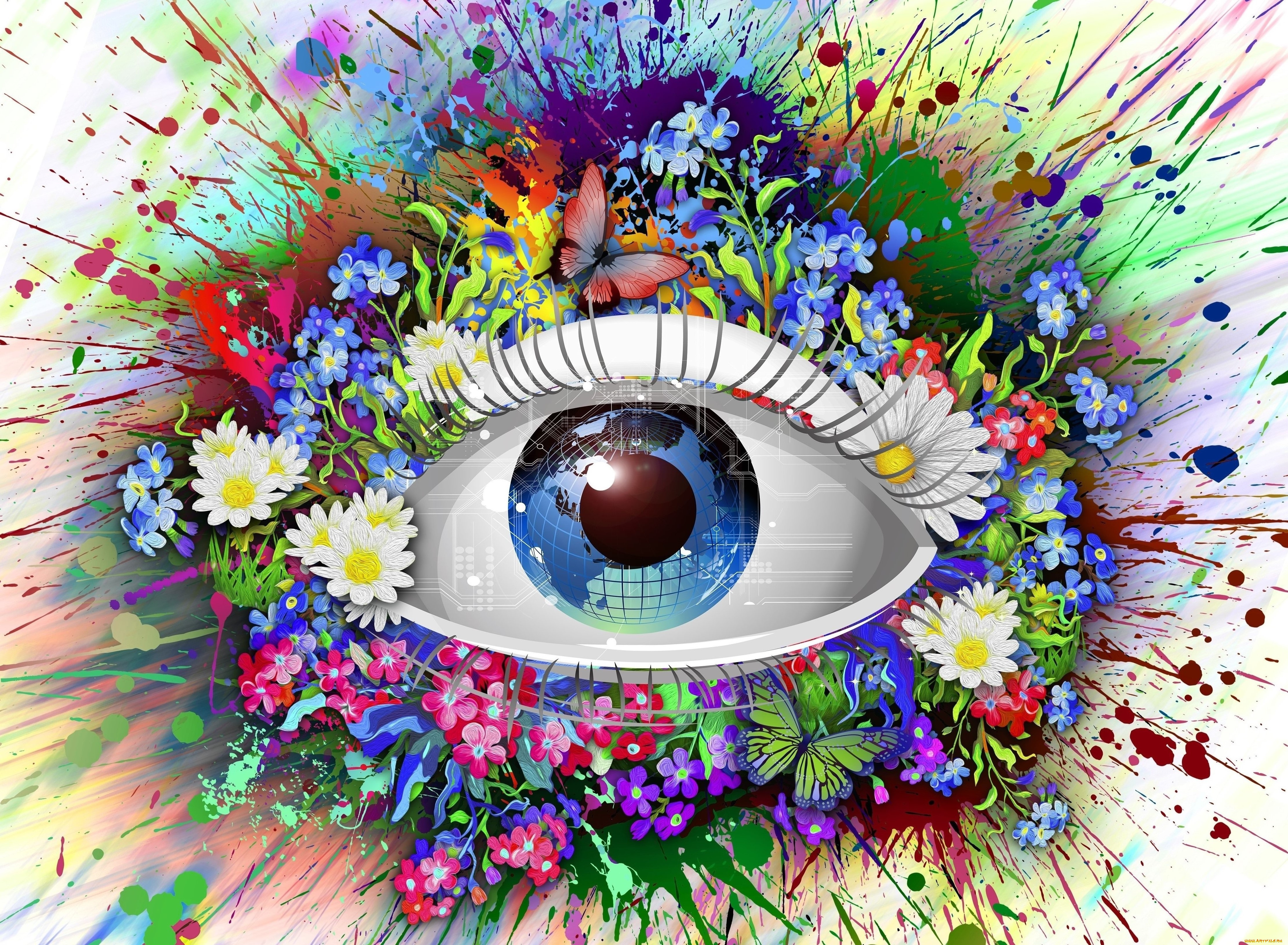 векторная, графика, другое, , other, eyes, colors, magic