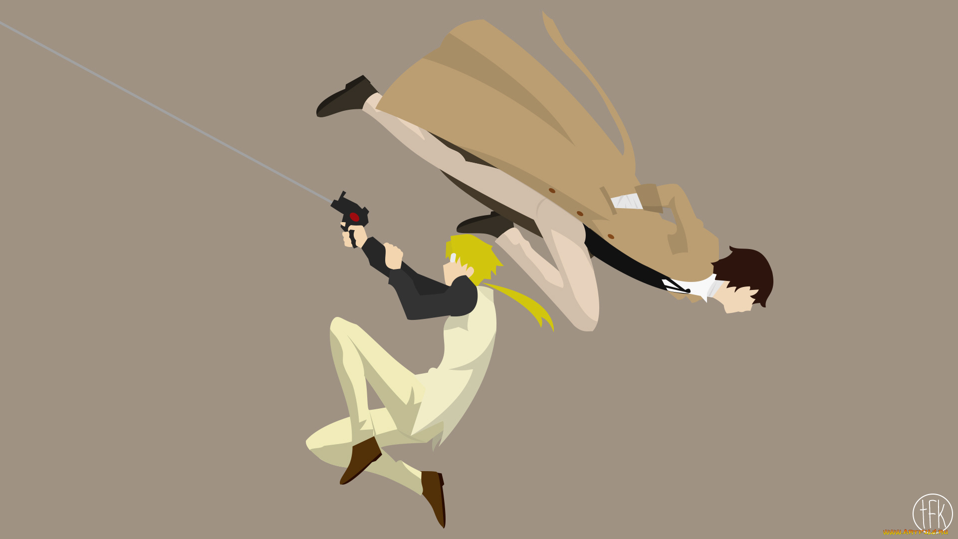 аниме, bungou, stray, dogs, парни