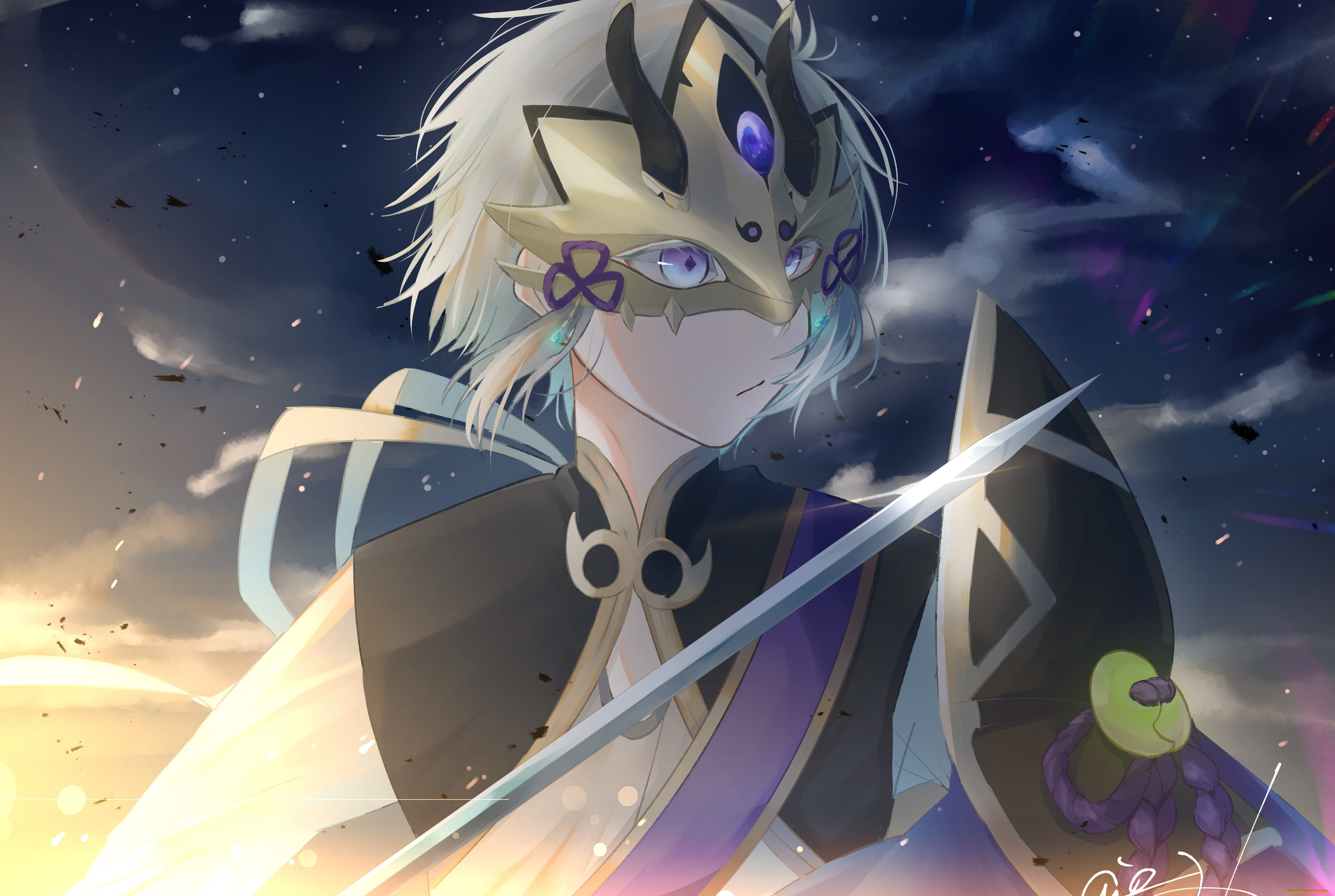 аниме, fate, stay, night, , grand, order, , apocrypha, маска