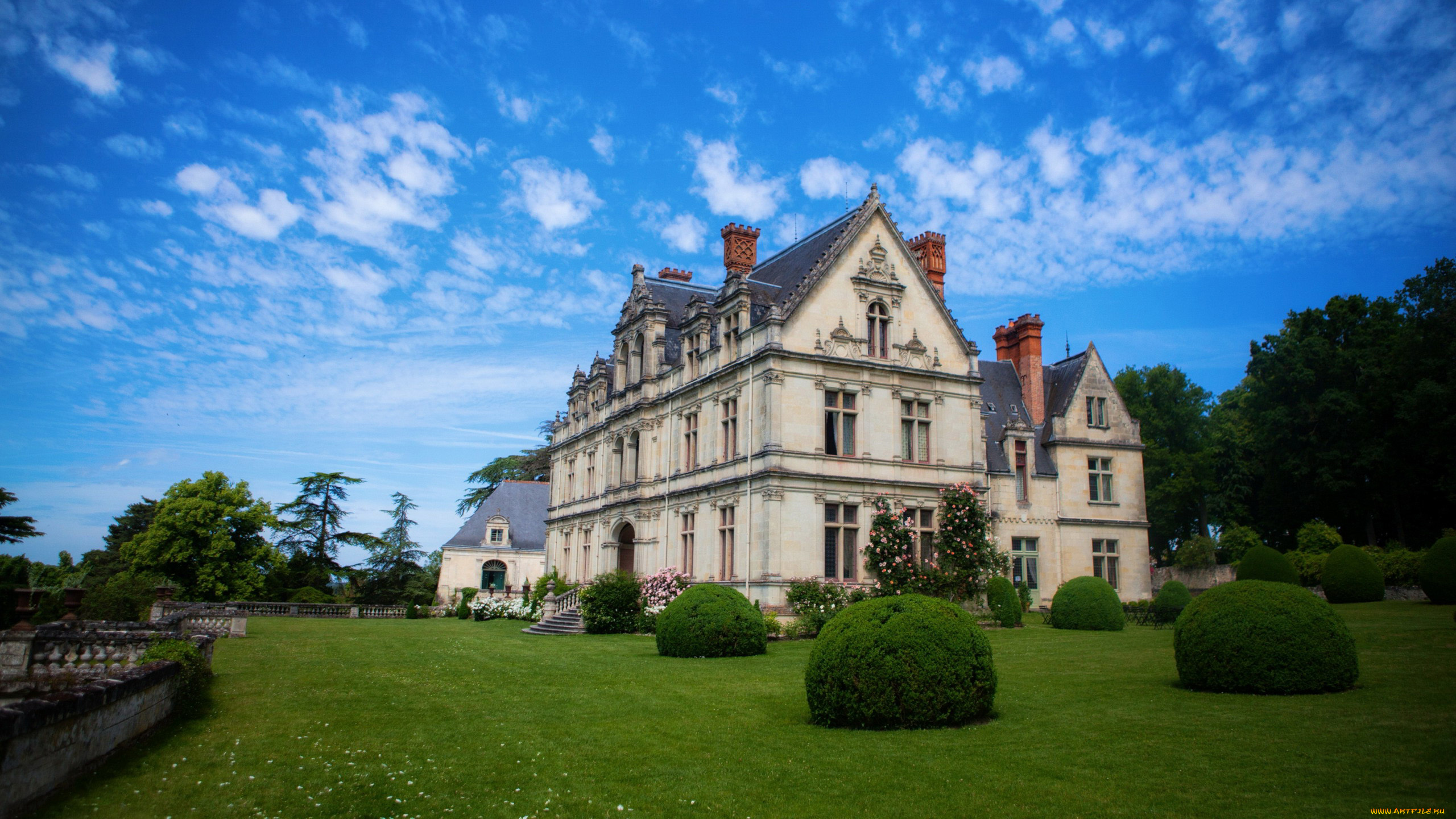 chateau, de, la, bourdaisiere, города, замки, франции, chateau, de, la, bourdaisiere