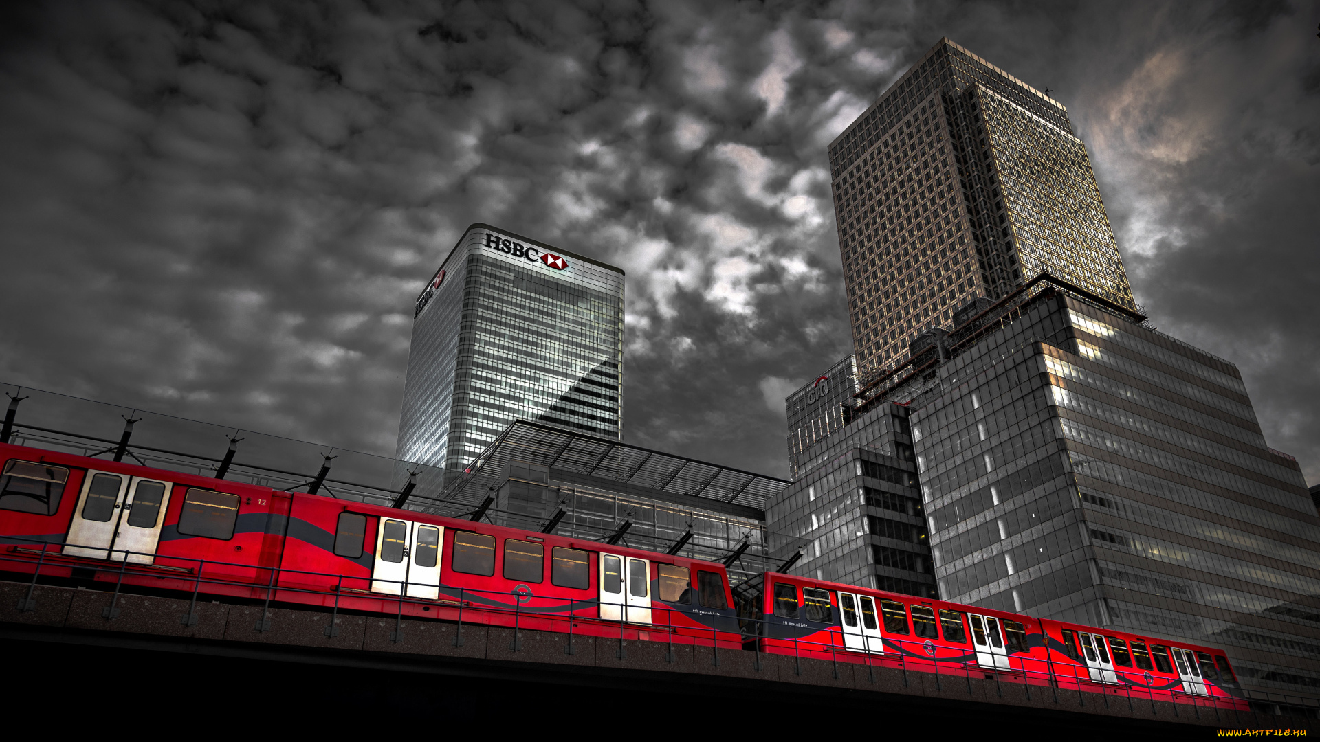 техника, поезда, электричка, дома, город, хмурое, небо