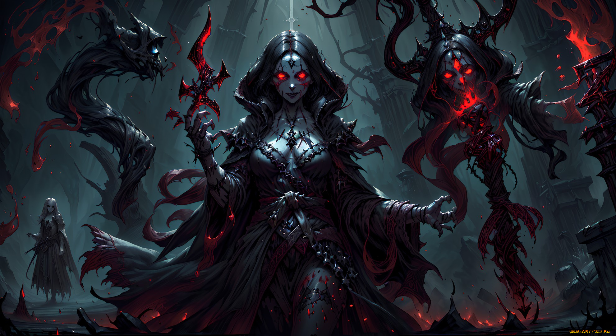 фэнтези, нежить, нейросети, графика, нейроарт, ai, art, нейронные, сети, рисунки, нейро, искусство