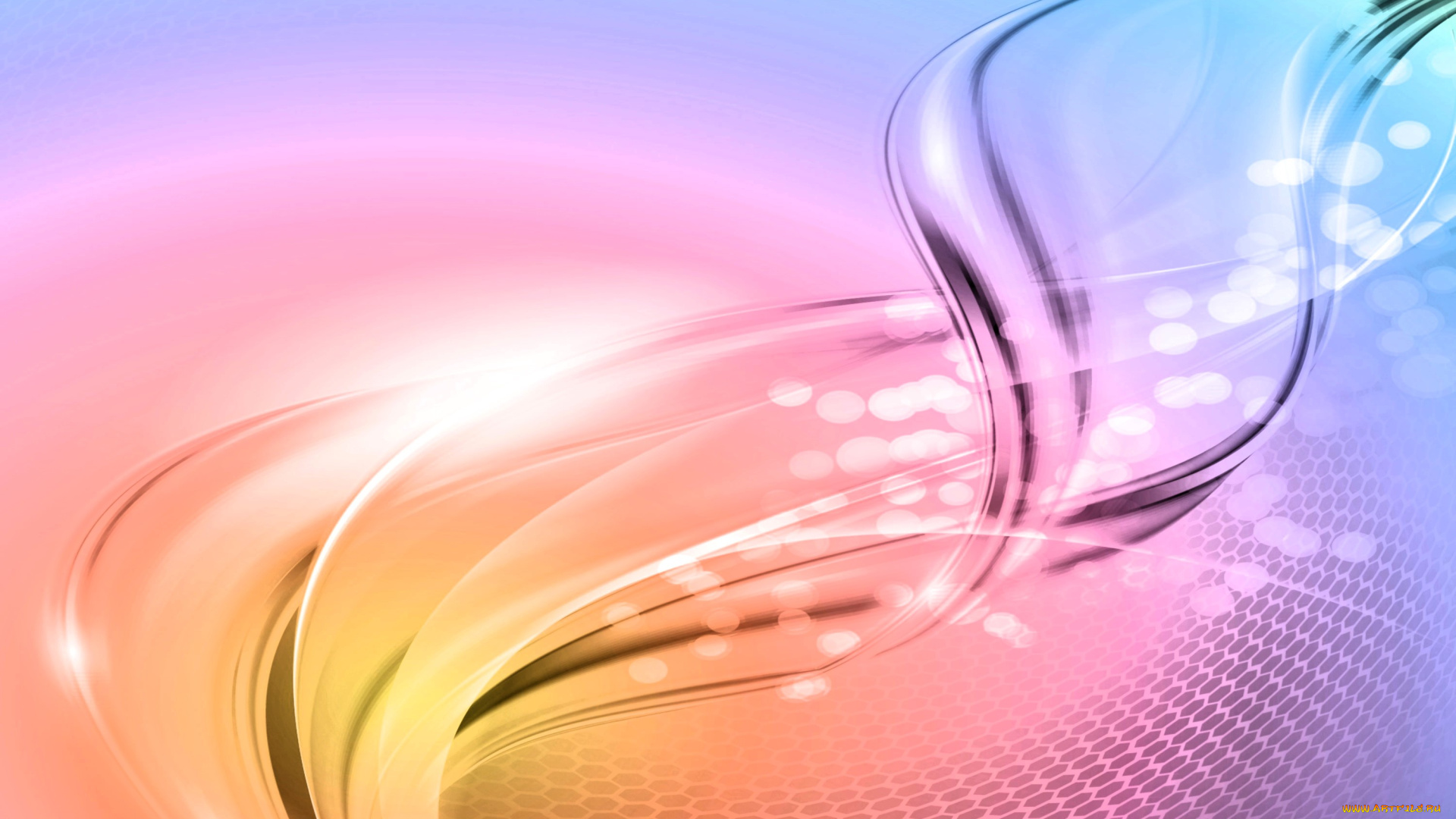 3д, графика, абстракция, , abstract, волны, блики, сеть