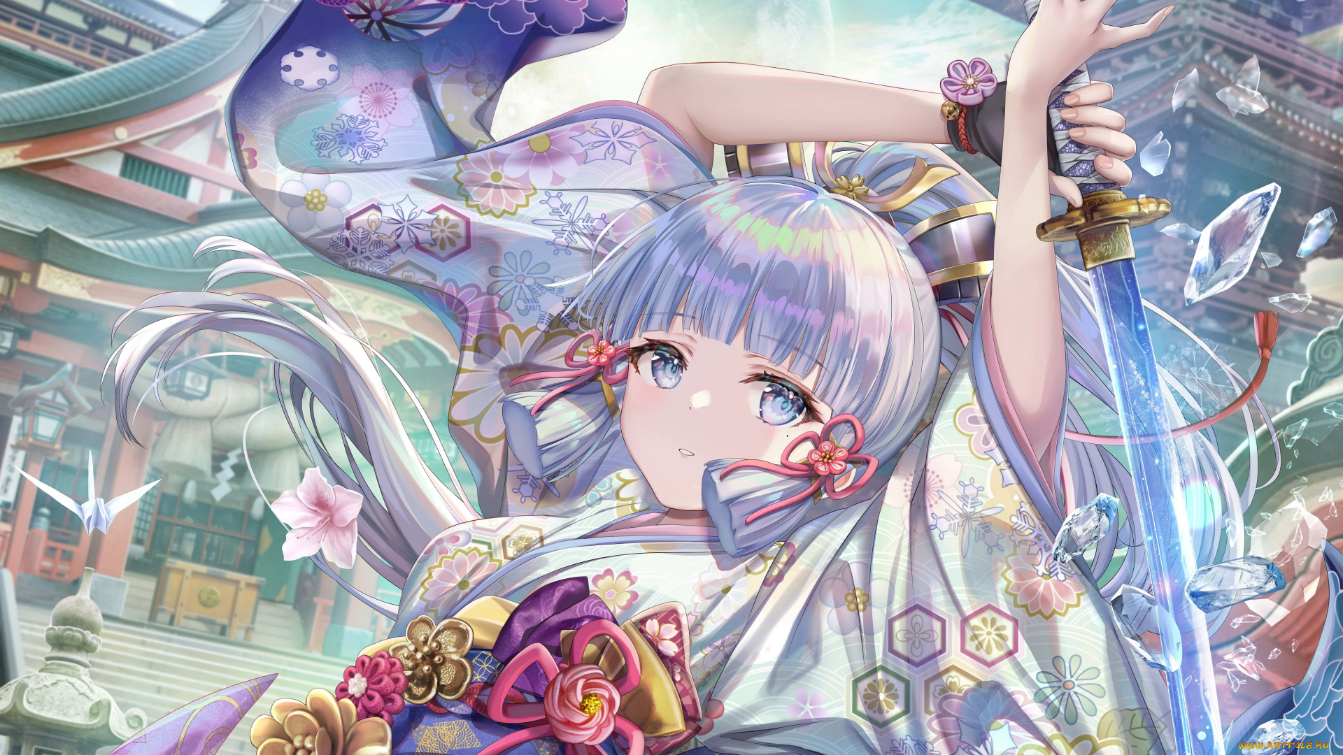 аниме, genshin, impact, девушка