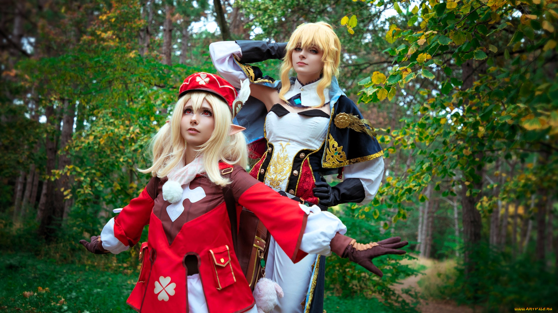 девушки, mari, aisu, образы, косплей, наряды, костюмы, лес