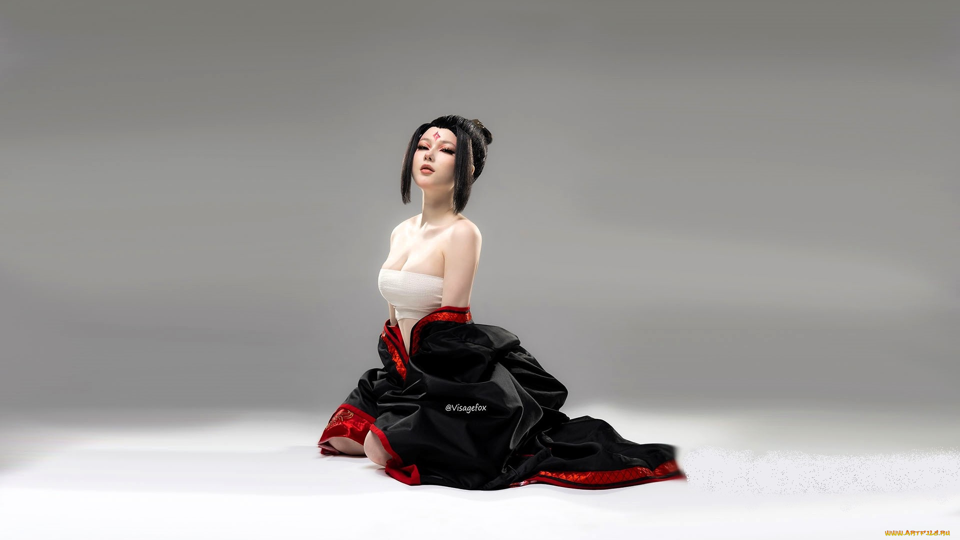 девушки, visagefox, образ, косплей, наряд, костюм, кимоно