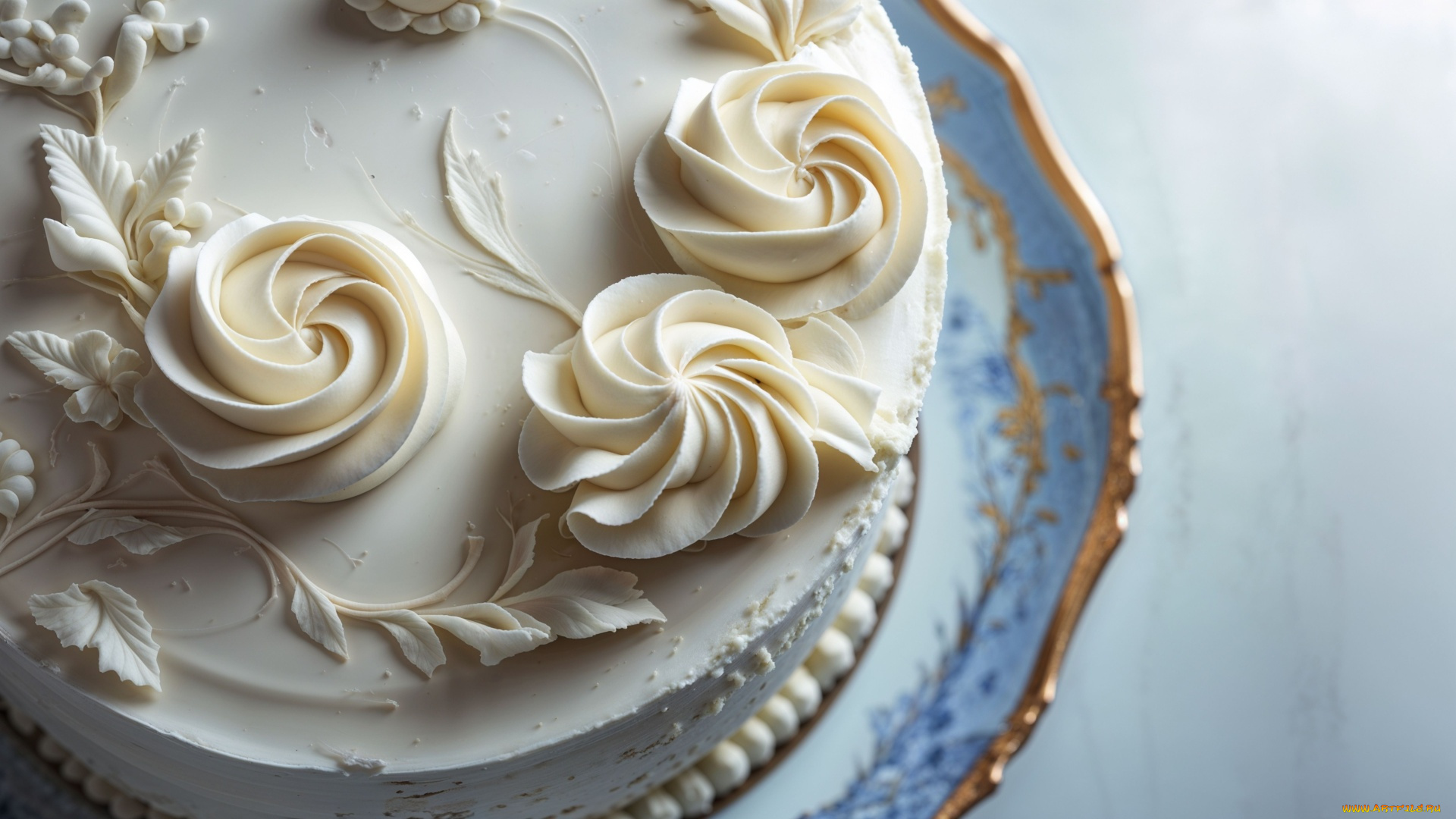 еда, торты, кремовый, торт, макро