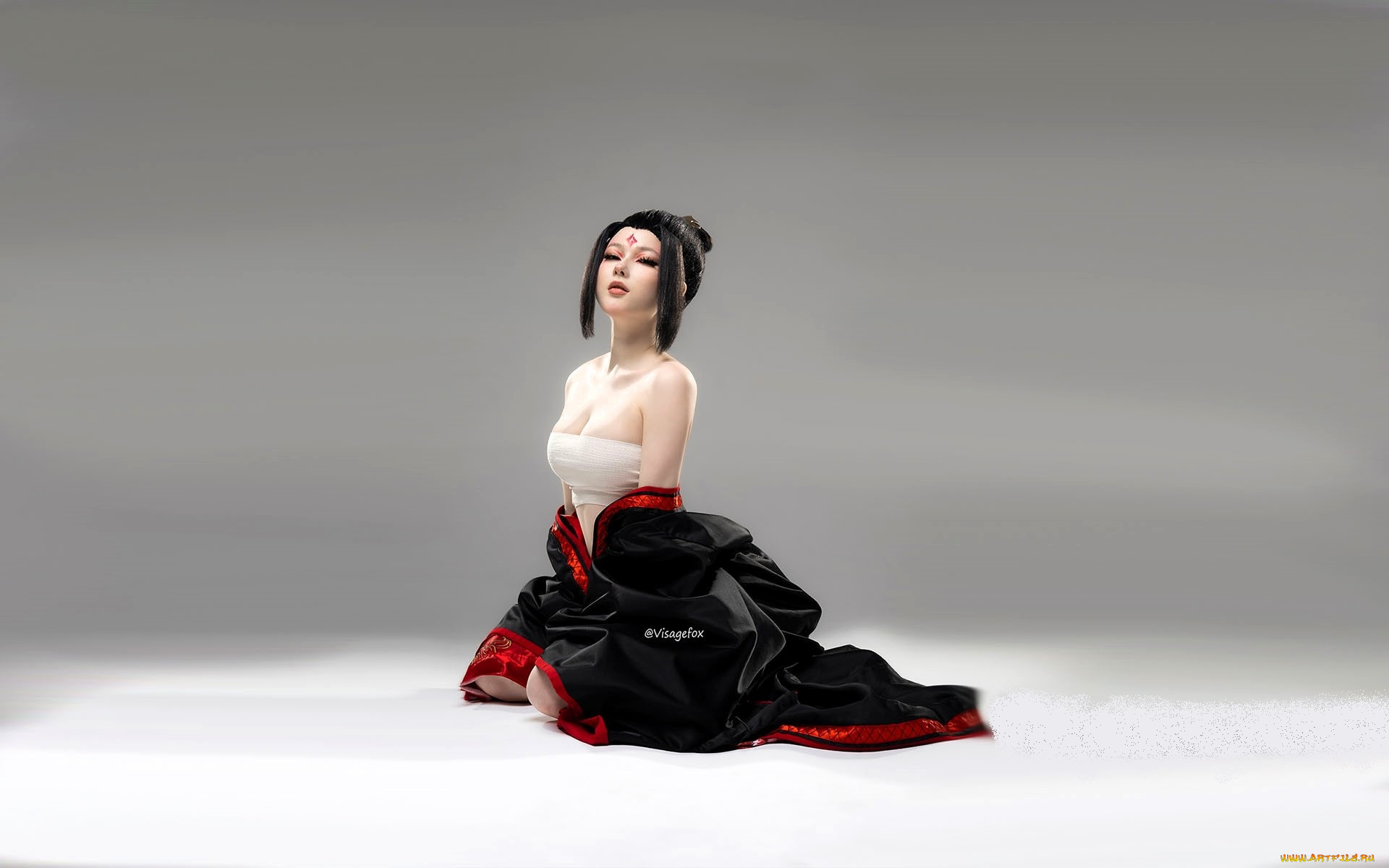 девушки, visagefox, образ, косплей, наряд, костюм, кимоно