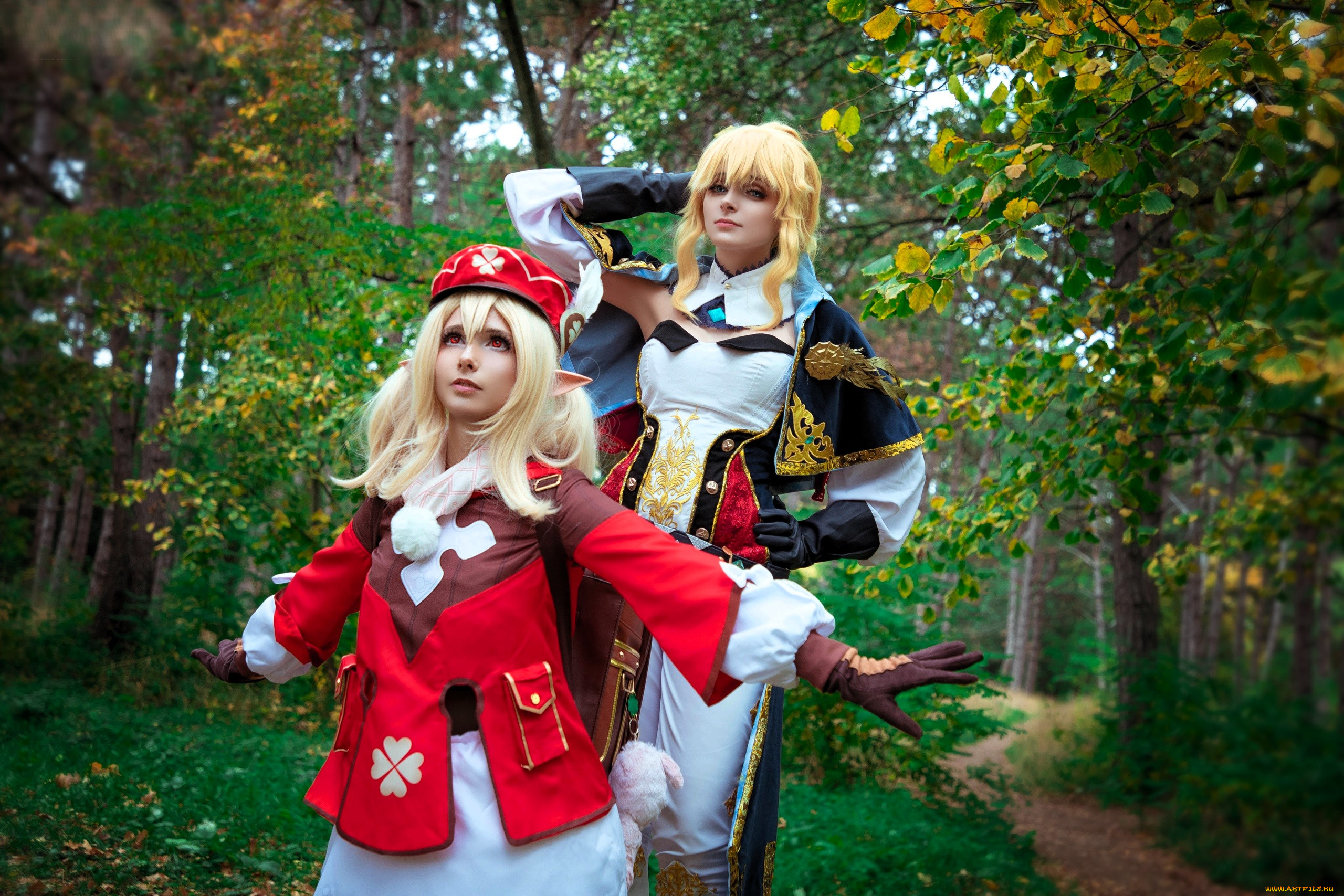 девушки, mari, aisu, образы, косплей, наряды, костюмы, лес