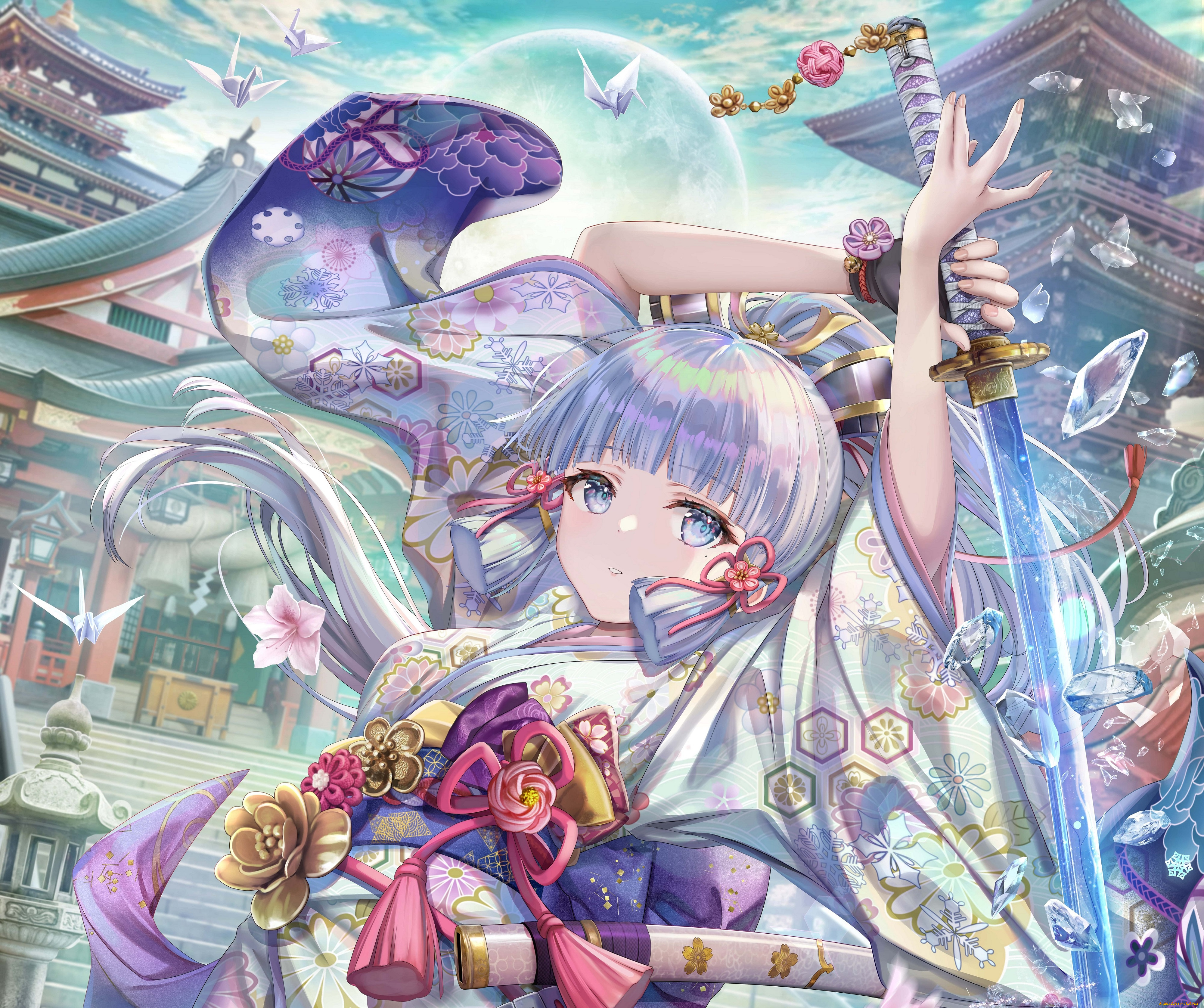 аниме, genshin, impact, девушка