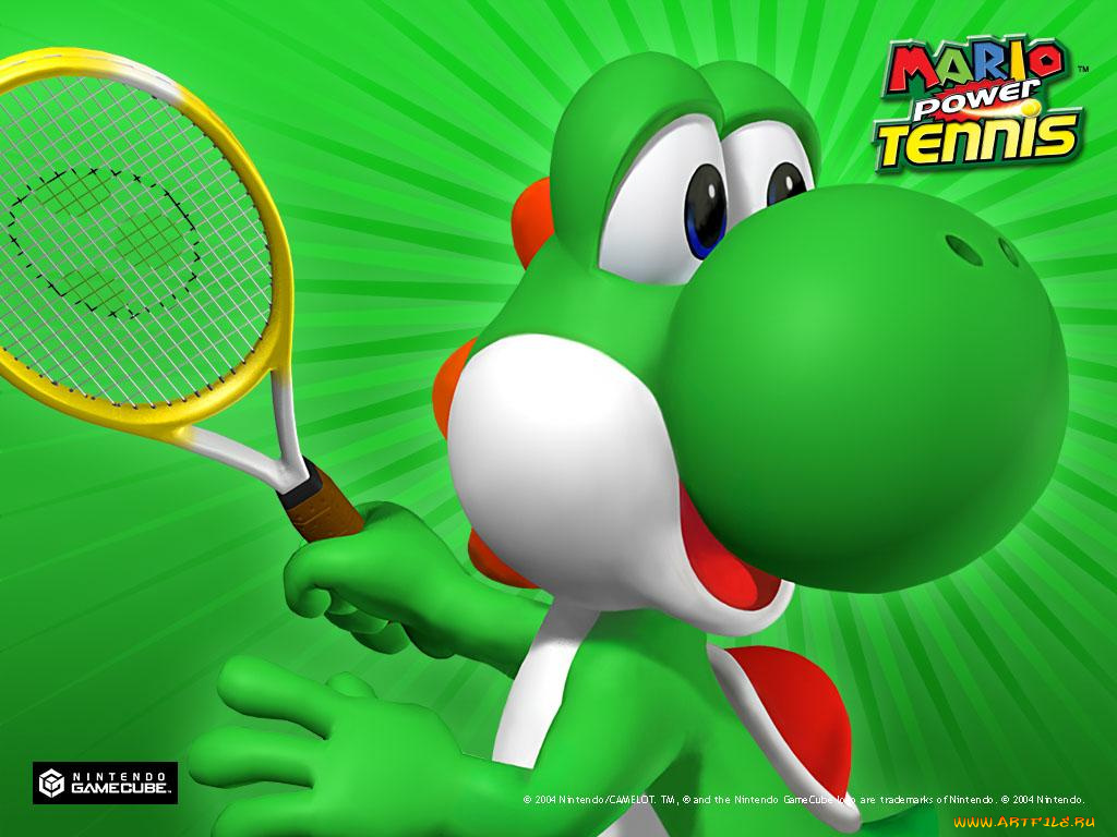 mario, power, tennis, видео, игры